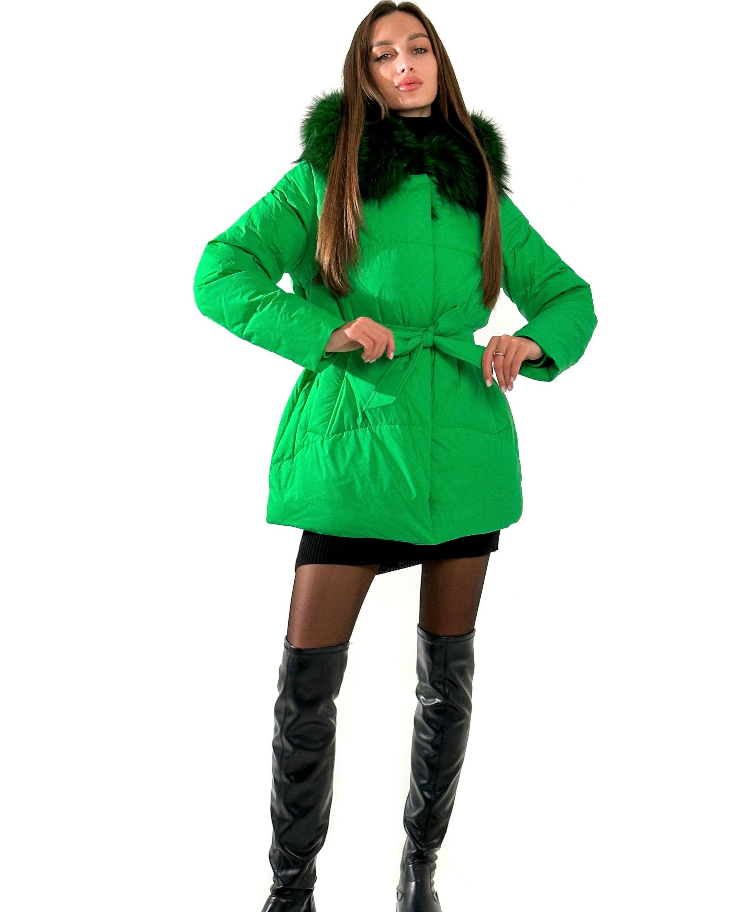 Genuine Silver Fox Fur Down Fill Parka - Energize Trek