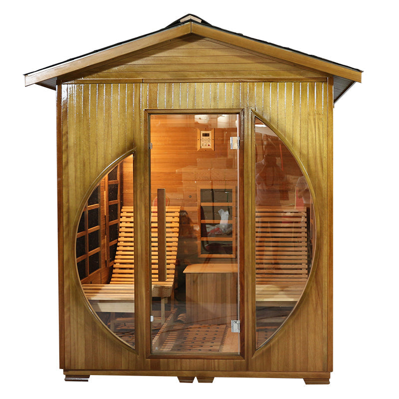 SAUNA EVOLUTION® Far Infrared Outdoor Harmony Sauna Room - Energize Trek