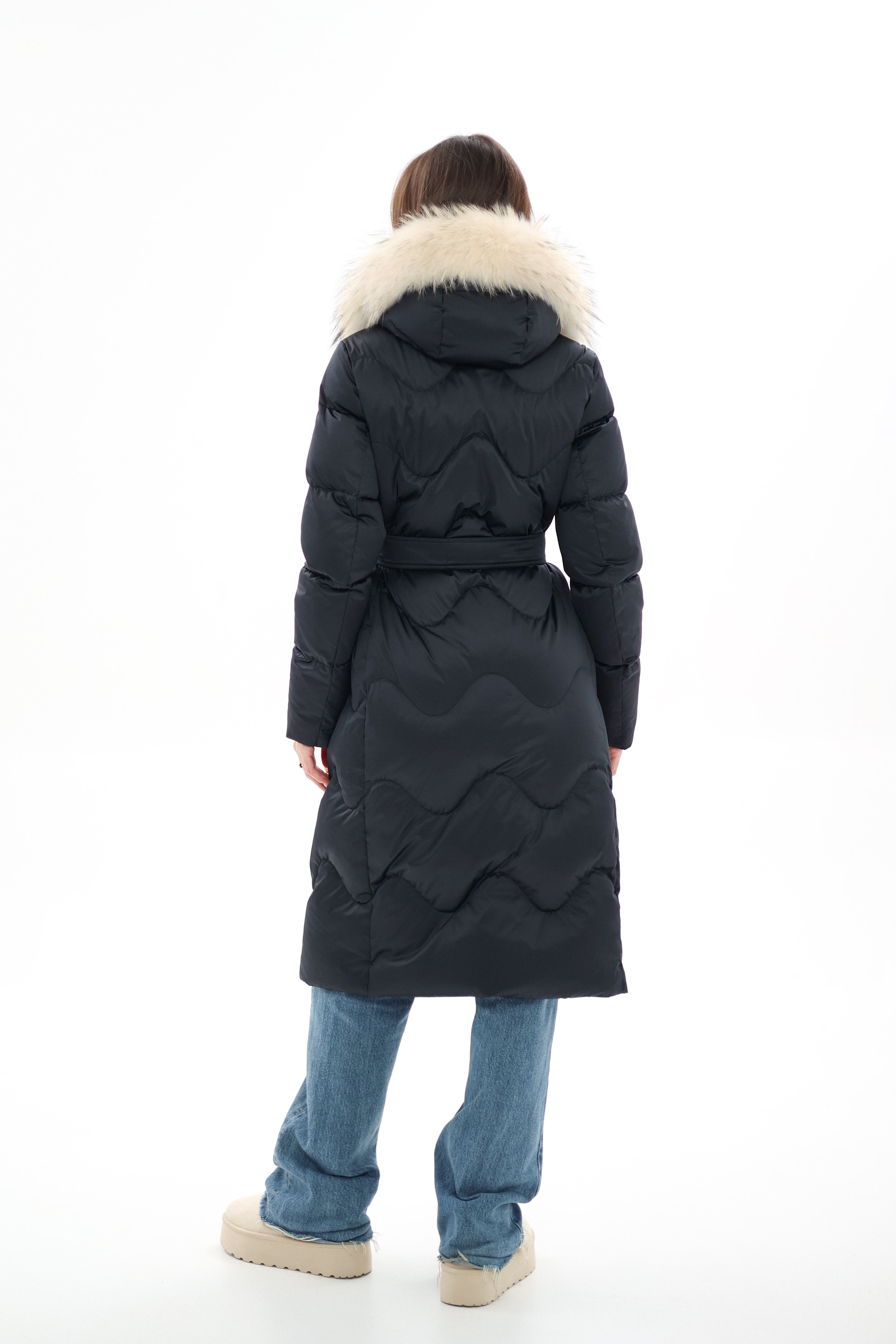 Genuine Fur Trim Down Fill Coat - Energize Trek