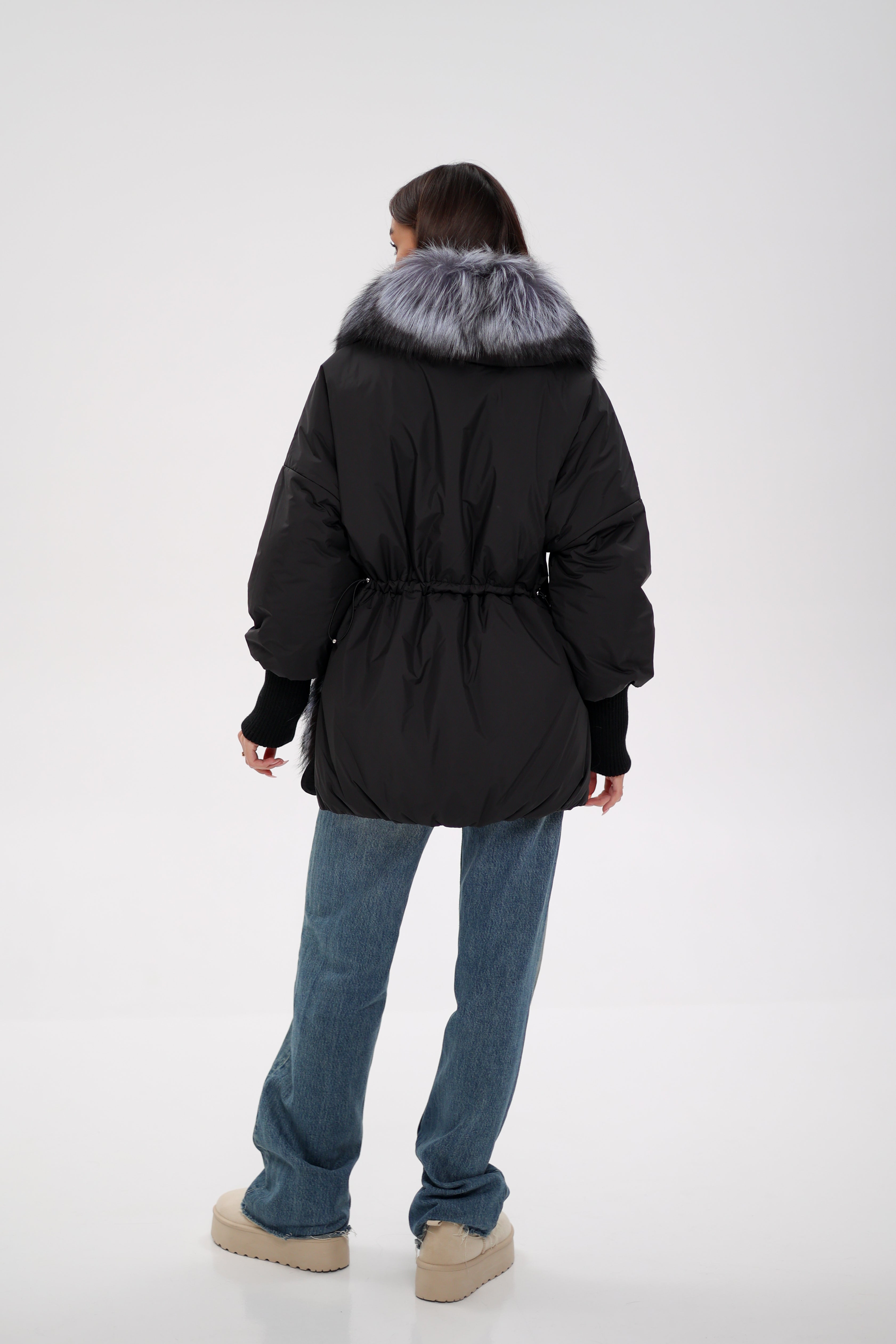 Genuine Silver Fox Down Fill Coat - Energize Trek