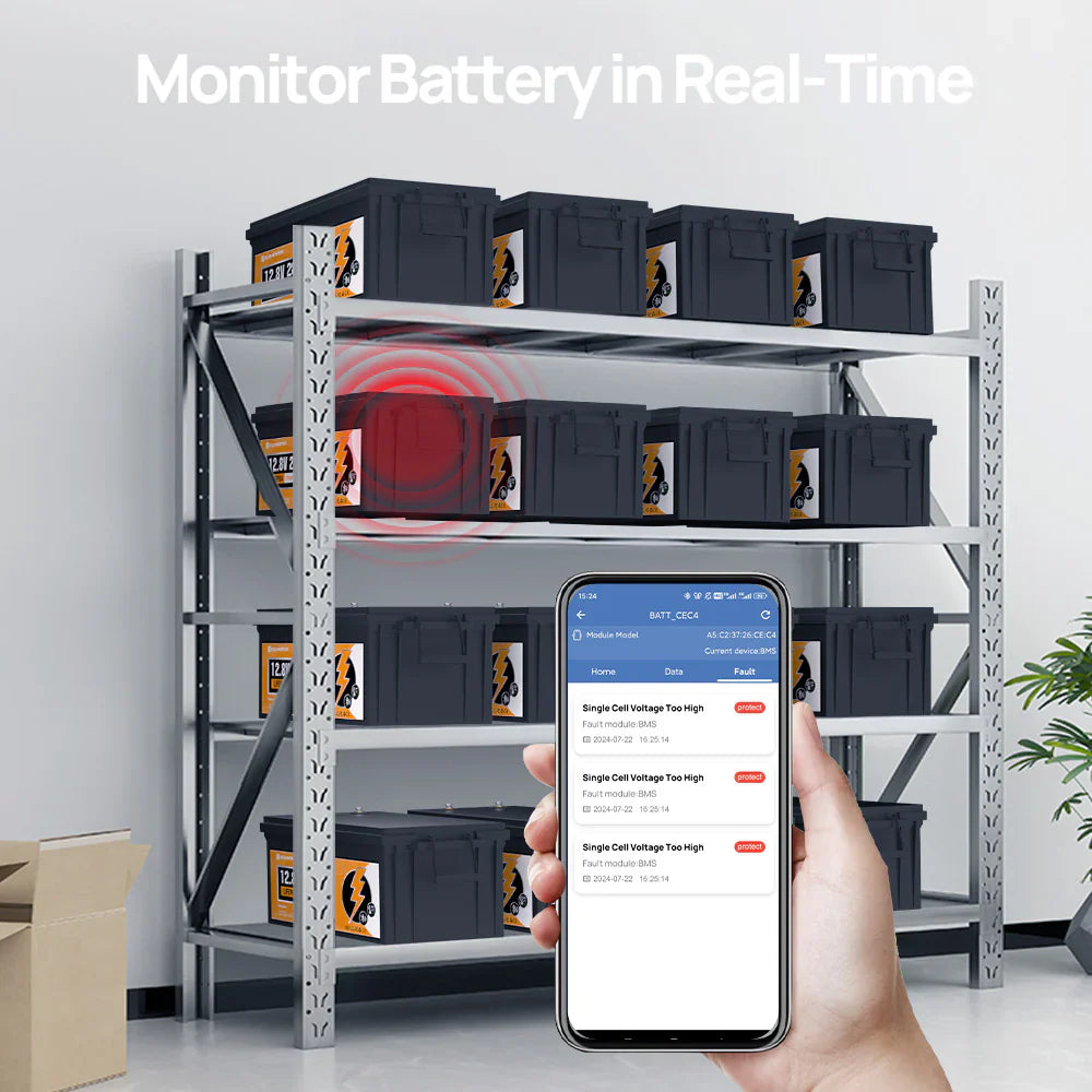 ECO-WORTHY 12V 280Ah Lithium Iron Phosphate Battery With Bluetooth - Energize Trek