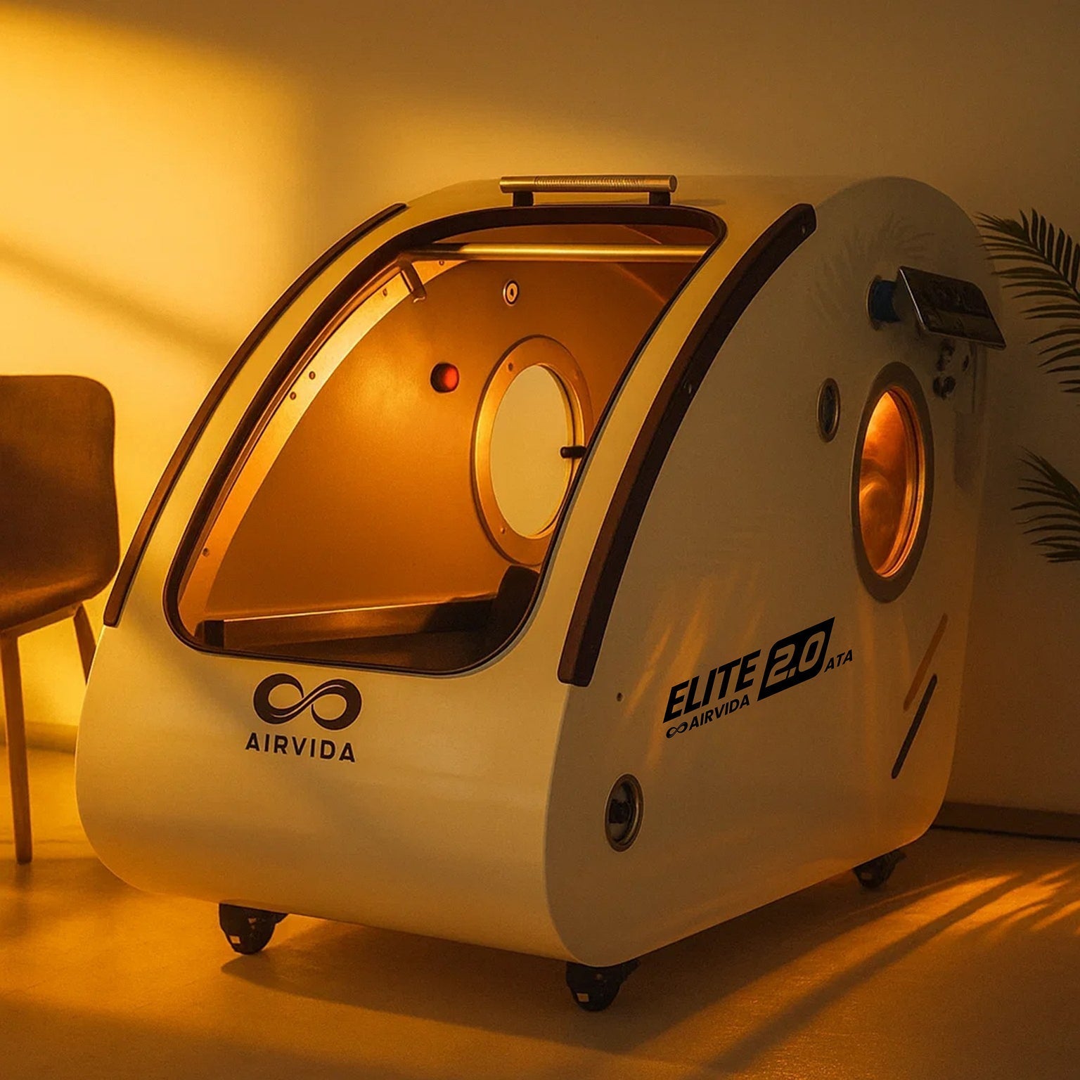 Sitting Hard Shell Hyperbaric Chamber 1.3-2.0 ATA  -Airvida Elite - Energize Trek