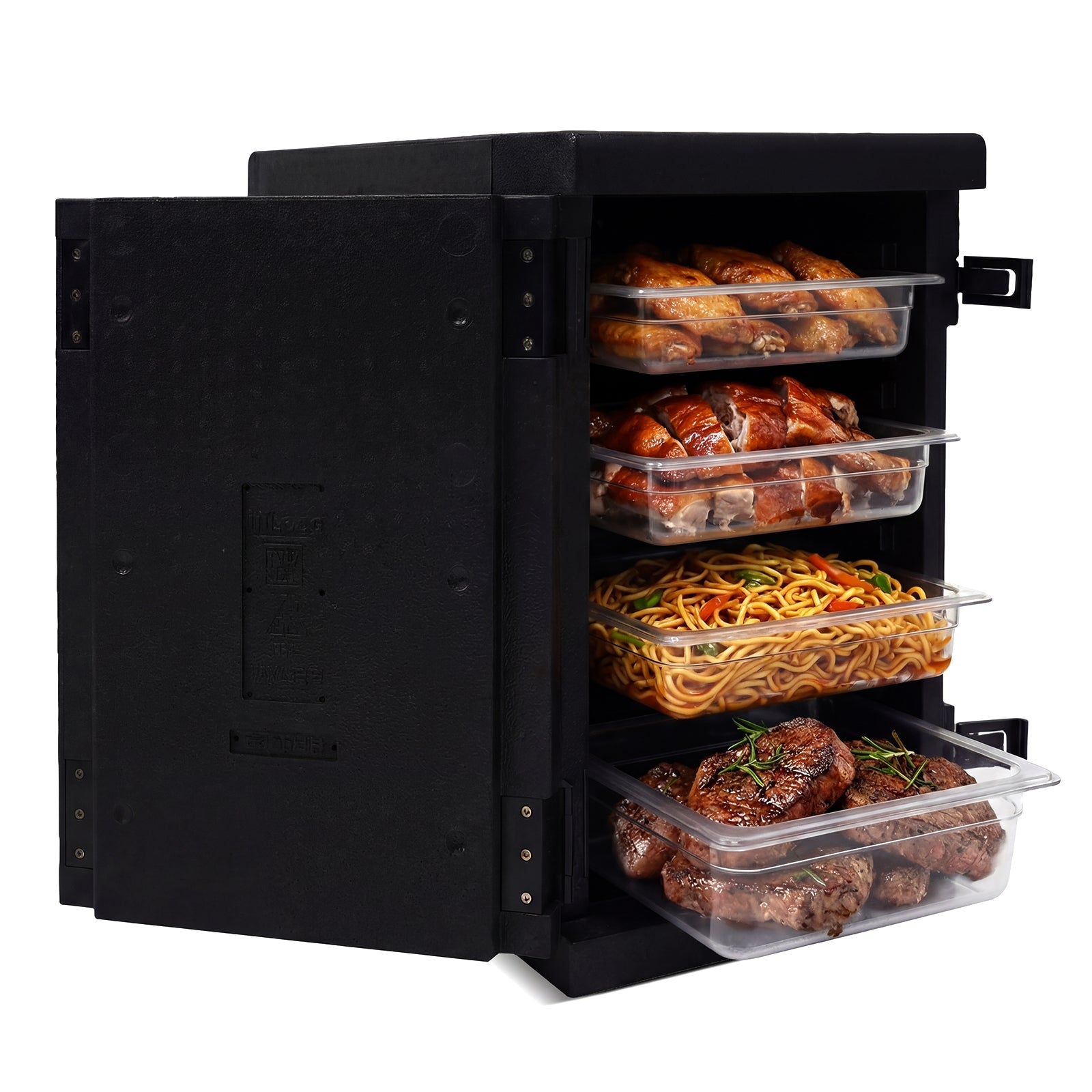 91 Qt Insulated Food Pan Carrier with Safety Buckles - Energize Trek