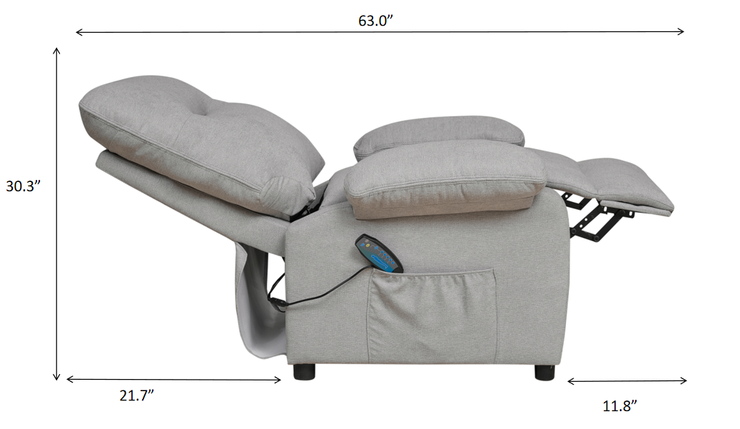 Recliner Chair with Message and Heater, Recliner Chair for Adult, Manual Control Message Chair - Energize Trek