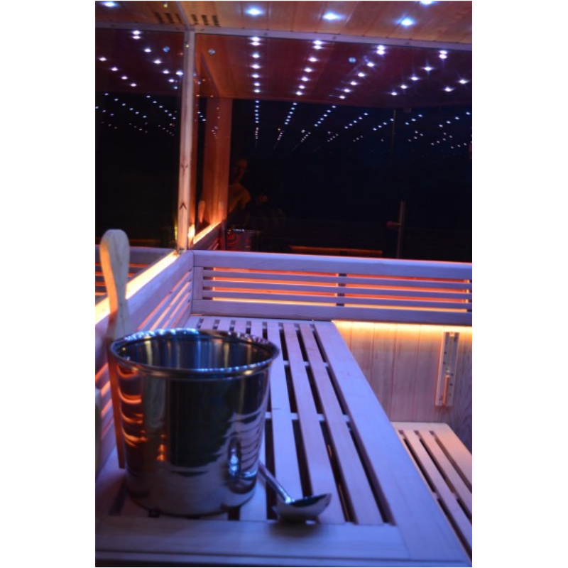 SAUNA EVOLUTION®  Indoor New Exclusive Mirror Steam Sauna Glass 13 - Energize Trek