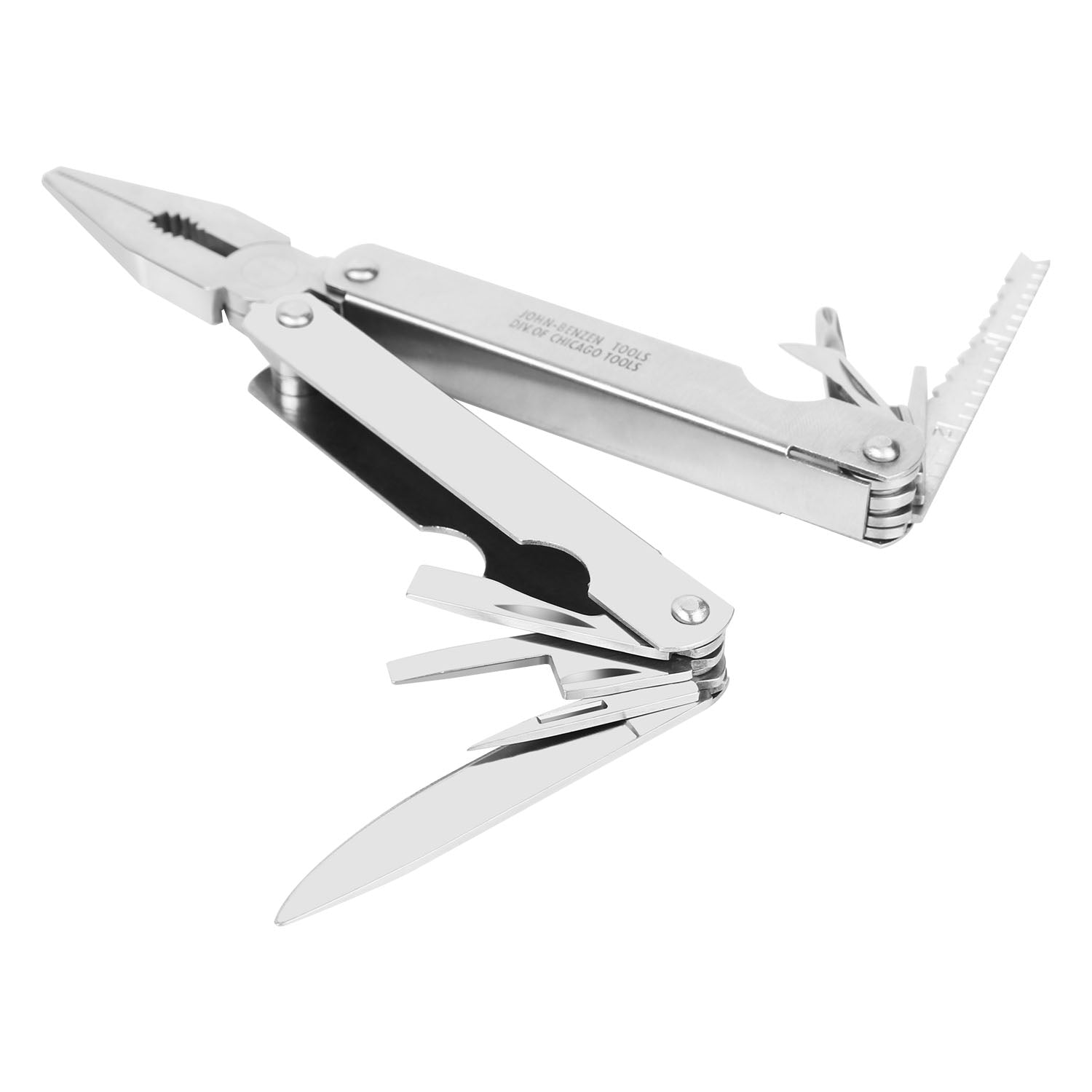 3 Piece Tool Kit with 13-in-1 Multi Tool, Pocket Knife, and Belt Holster