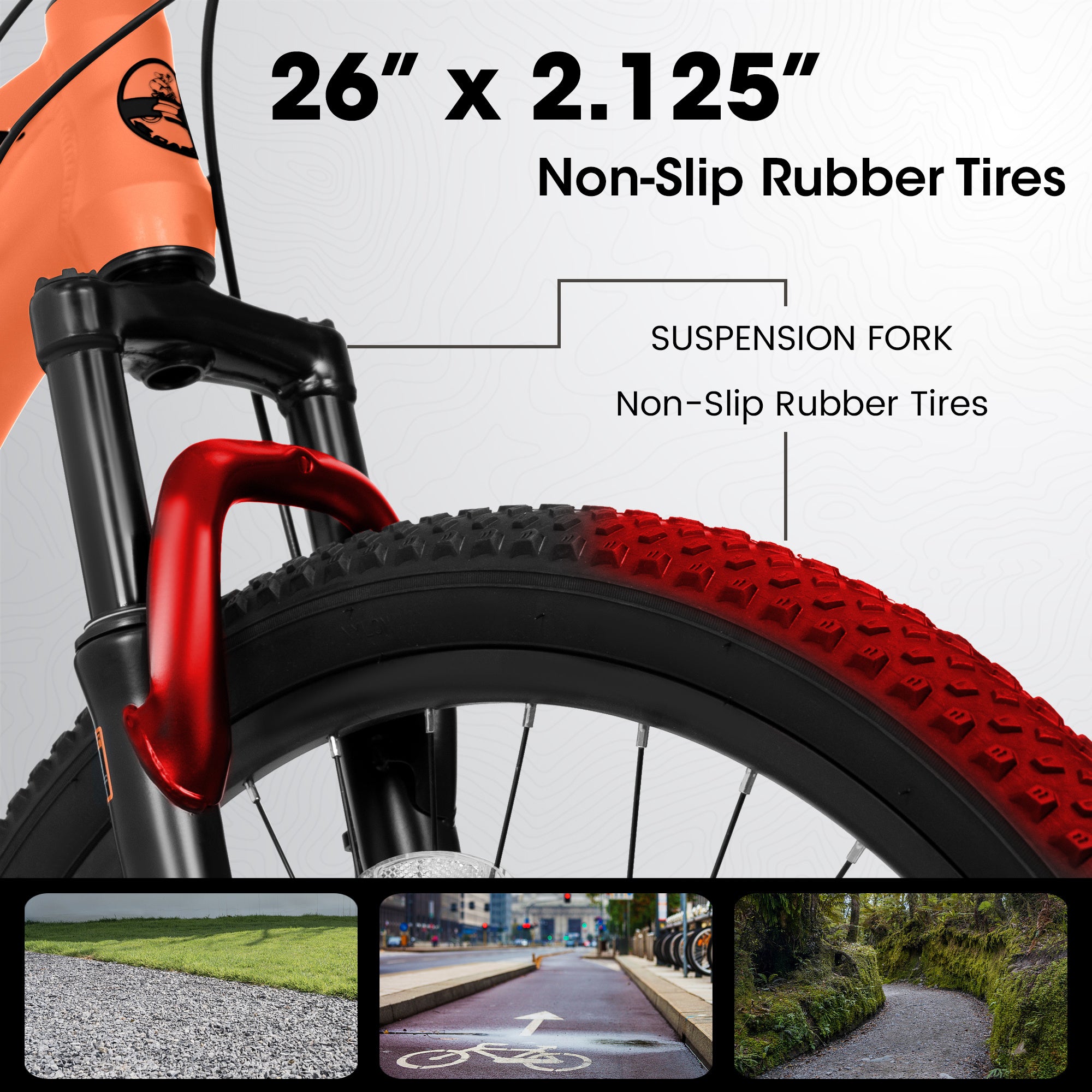 A26322 26-inch Mountain Bike  Aluminum Frame Shock Absorbing Front Fork Bike 21-speed Disc Brake Mountain Bike - Energize Trek