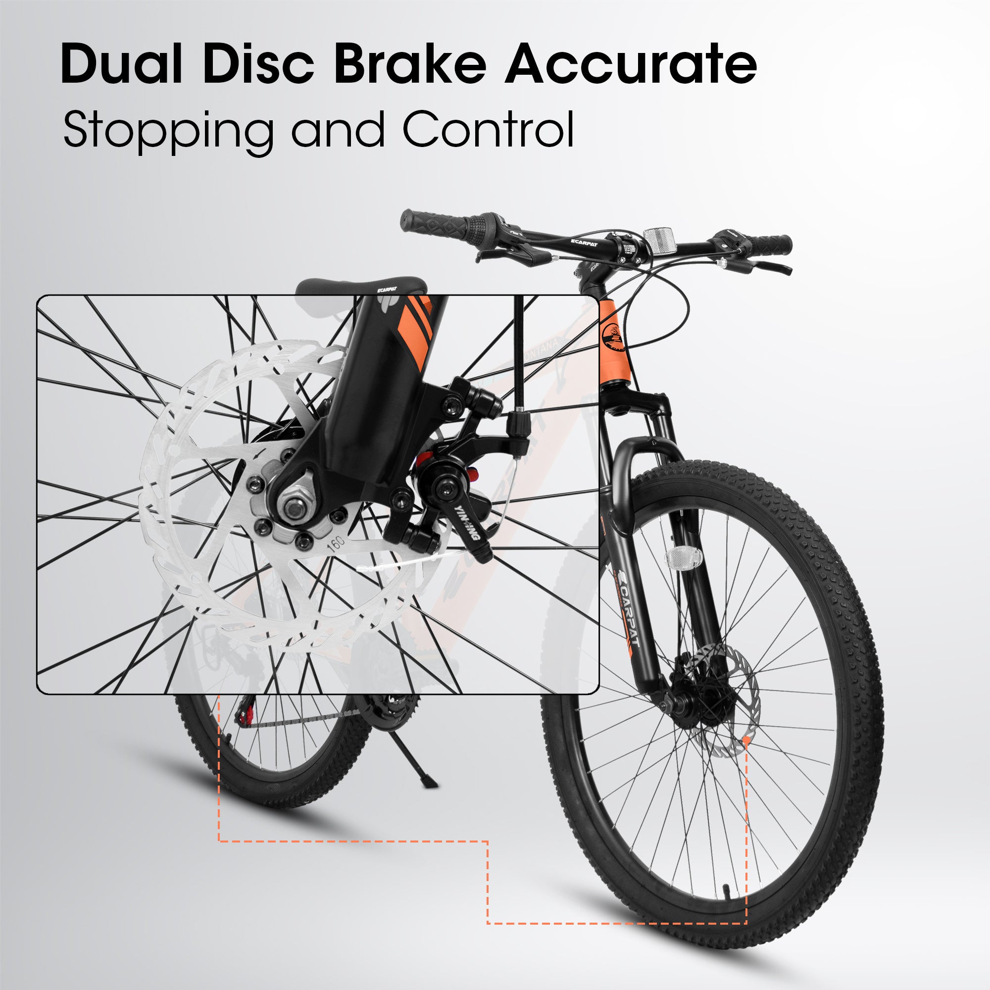 A26322 26-inch Mountain Bike  Aluminum Frame Shock Absorbing Front Fork Bike 21-speed Disc Brake Mountain Bike - Energize Trek