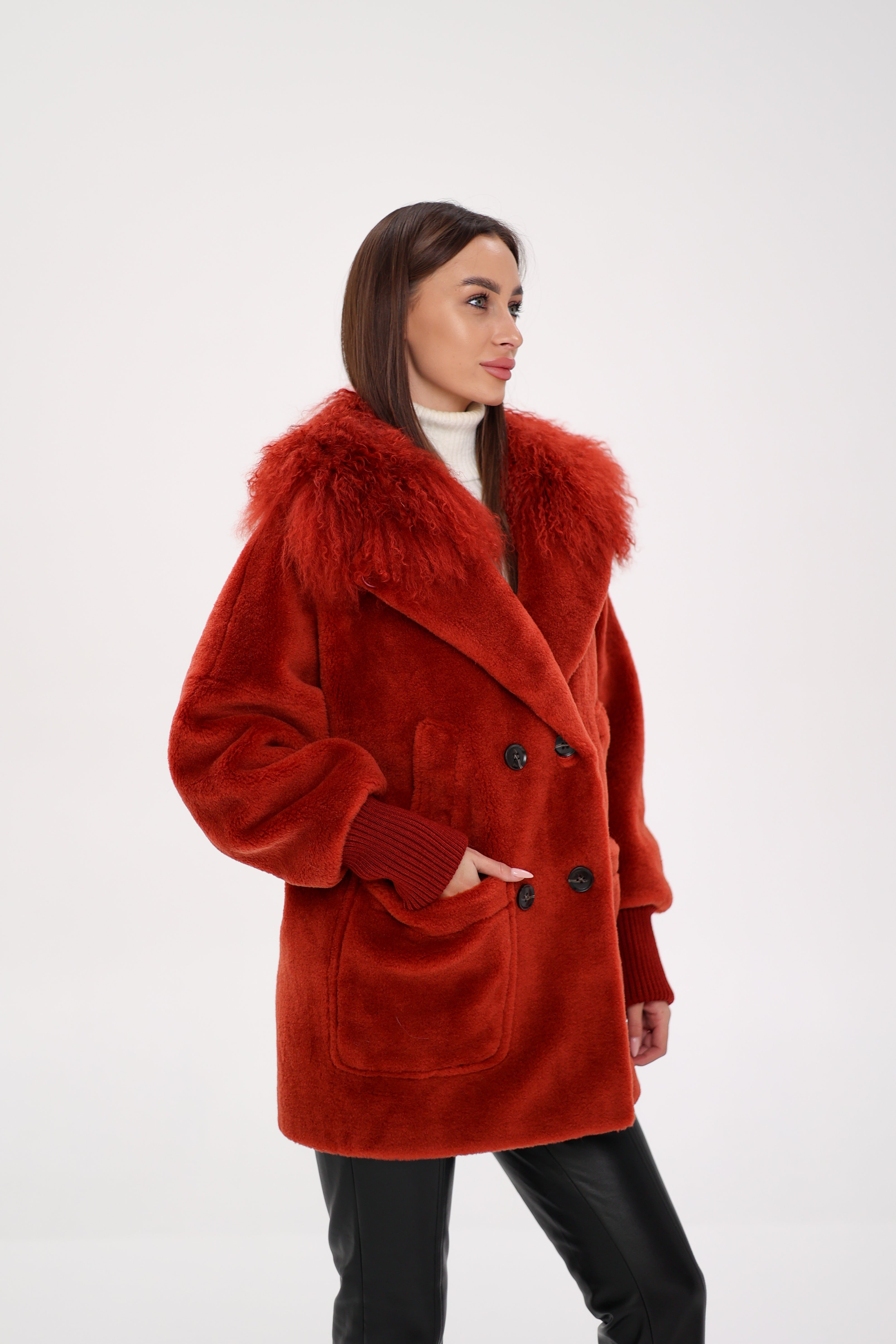 Genuine Lama Fur Peruvian Wool Coat - Energize Trek