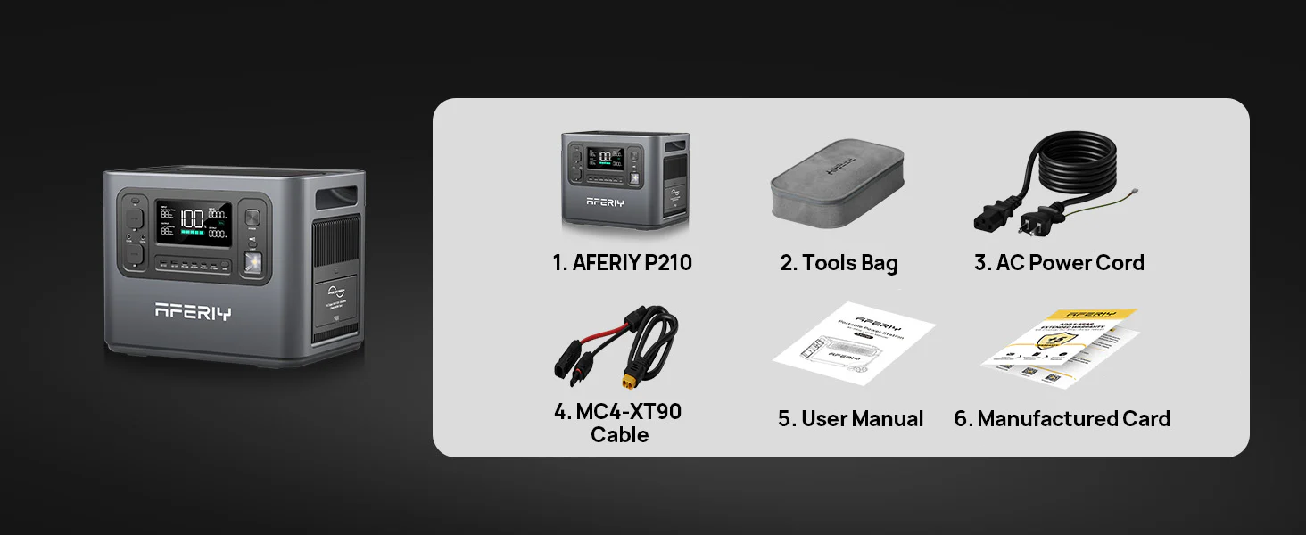 AFERIY P210 Portable Power Station 2400W - Energize Trek