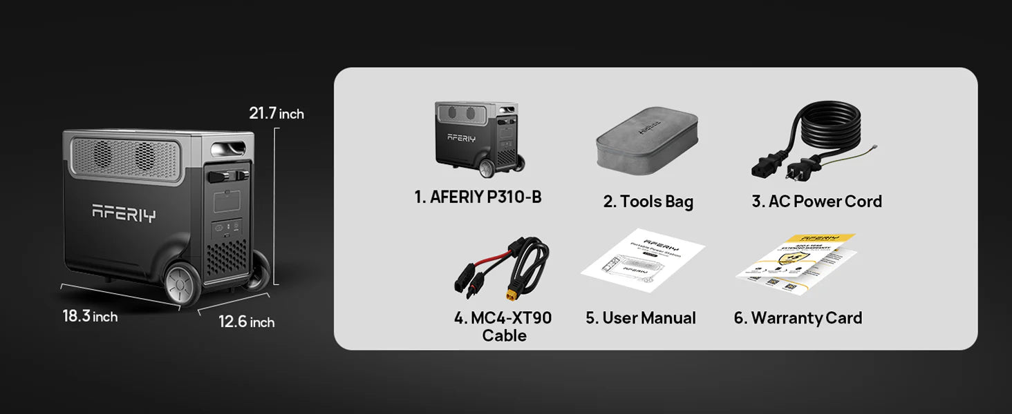 AFERIY P310-B Expansion Battery - Energize Trek