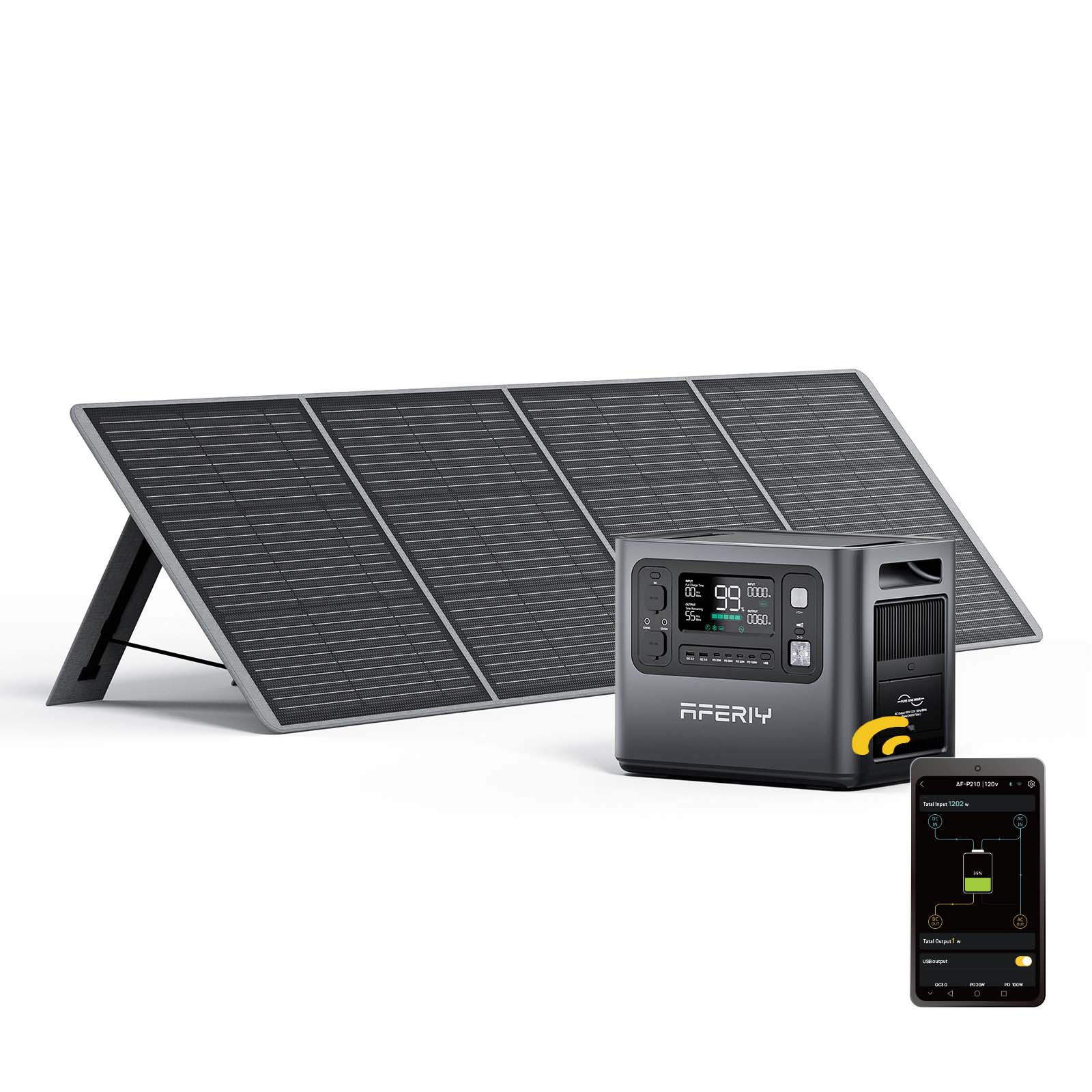 AFERIY P210 Portable Power Station 2400W 2048Wh - Energize Trek