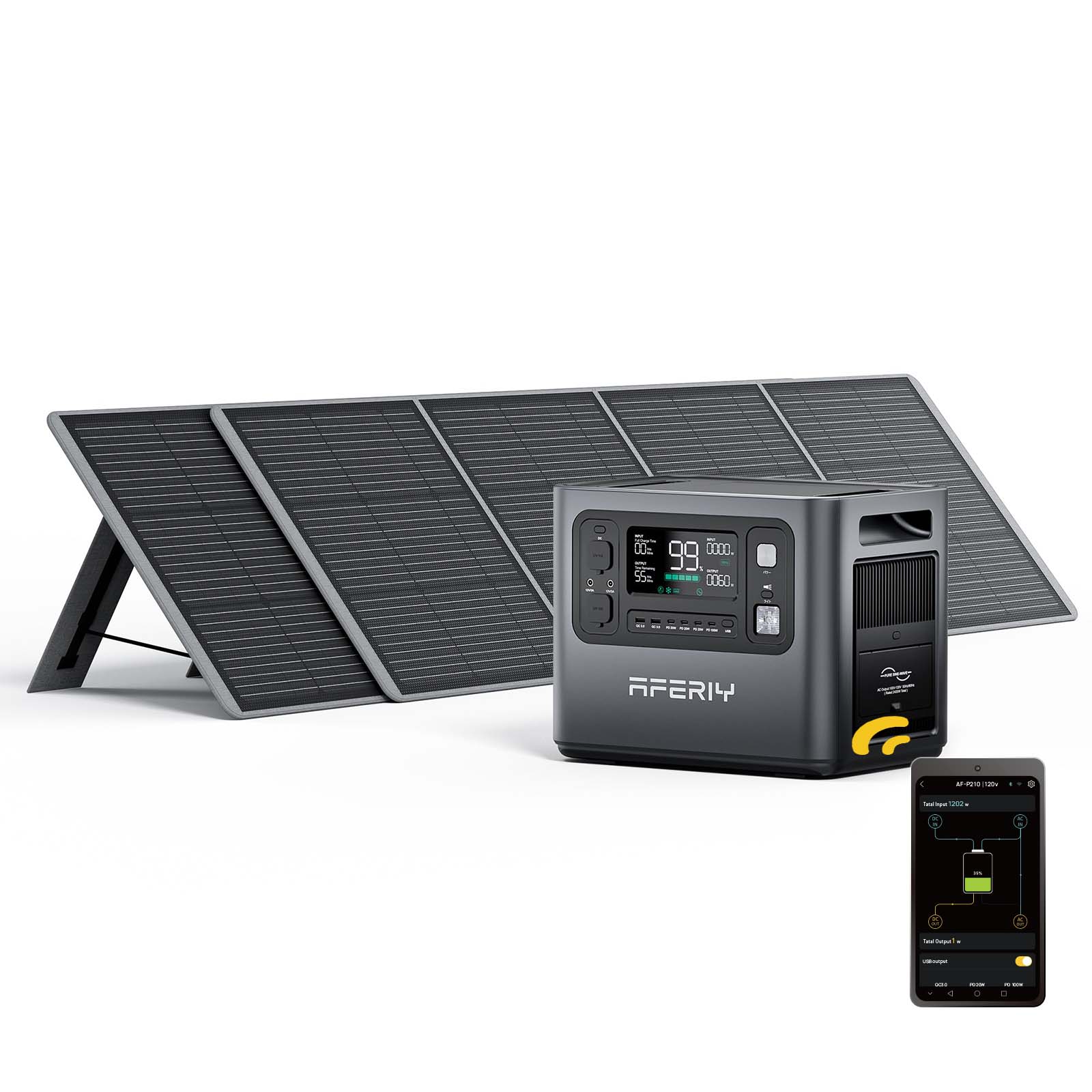 AFERIY P210 Portable Power Station 2400W 2048Wh - Energize Trek