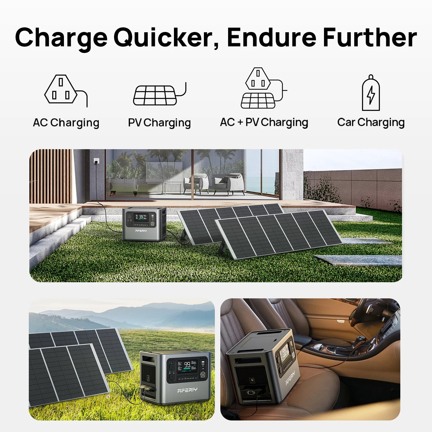 AFERIY P210 Portable Power Station 2400W 2048Wh - Energize Trek