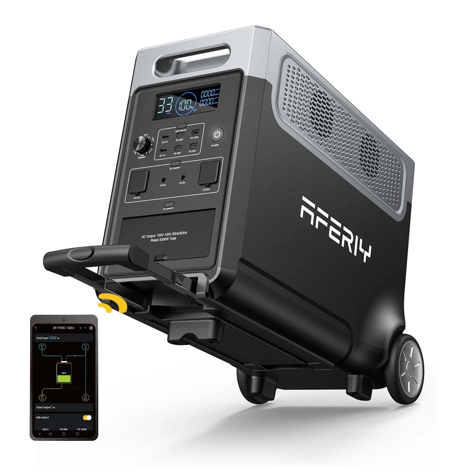 AFERIY P310 Portable Power Station with Expandable Capacity 3600W 3840Wh - Energize Trek