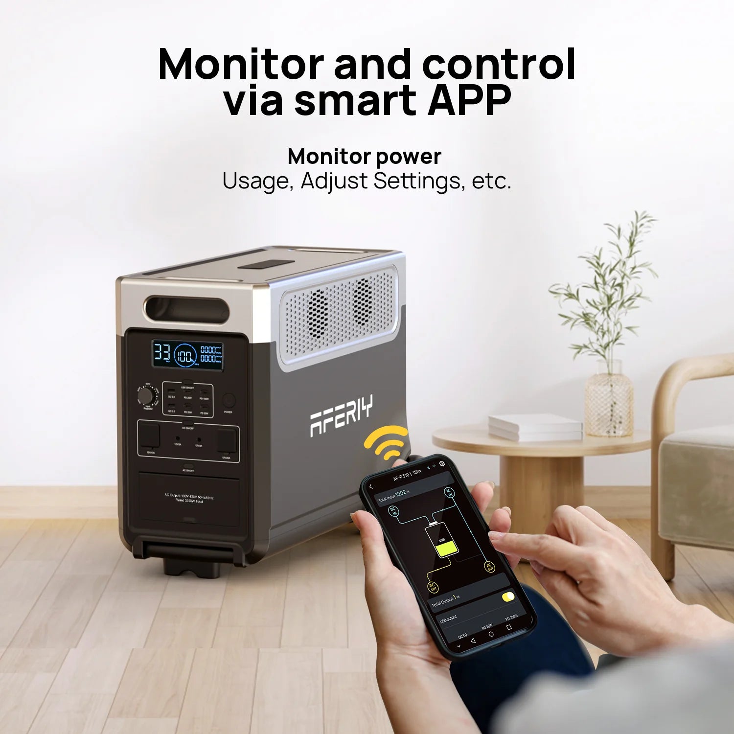 AFERIY P310 Portable Power Station with Expandable Capacity 3600W 3840Wh - Energize Trek