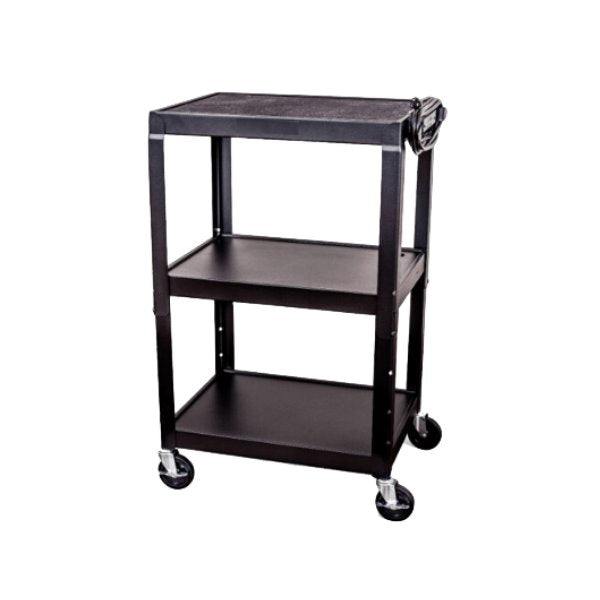 Steel Adjustable Height AV Cart - Energize Trek