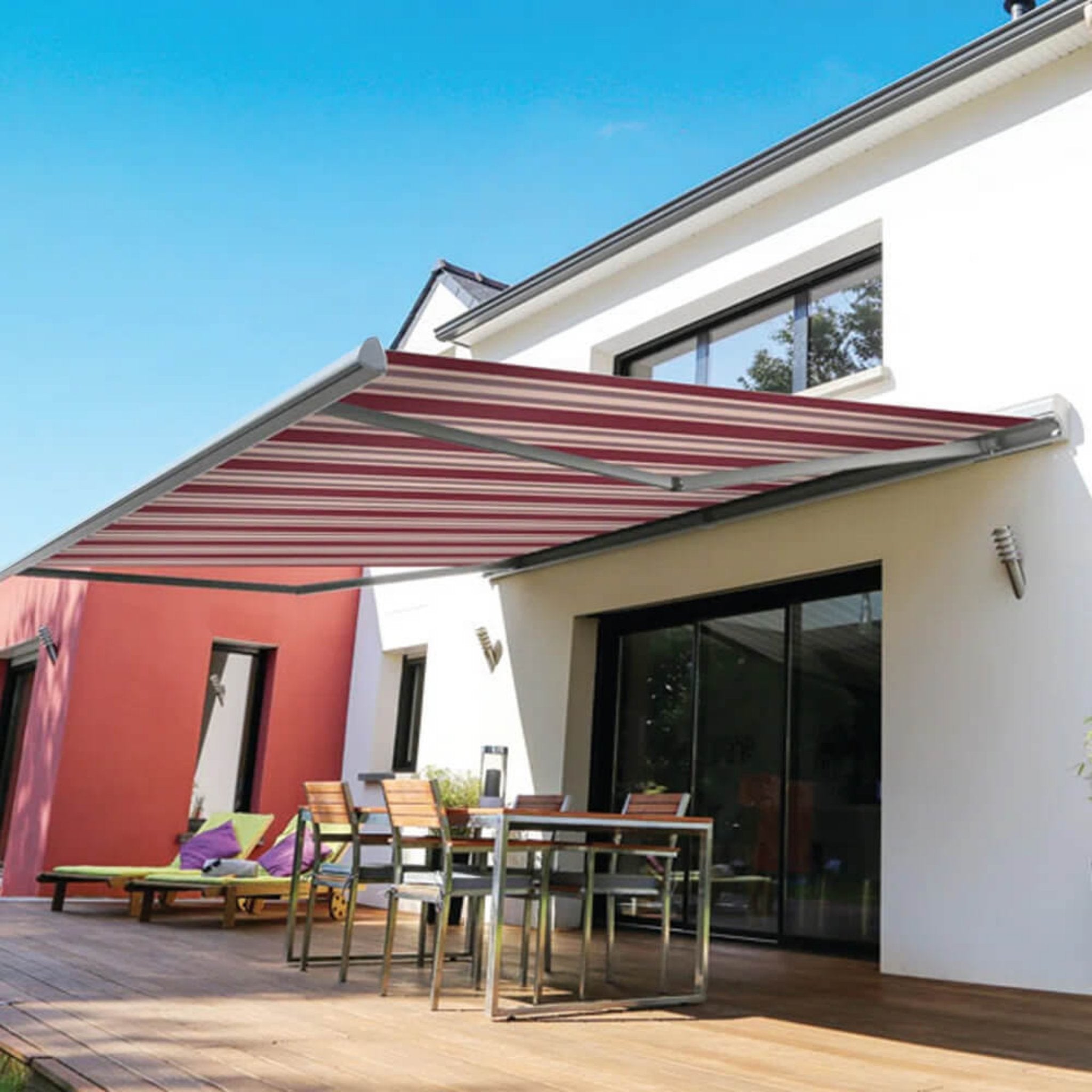 Advaning Luxury Series Fully Assembled Retractable Sun Shade Canopy Awning (SAK31549) - Energize Trek