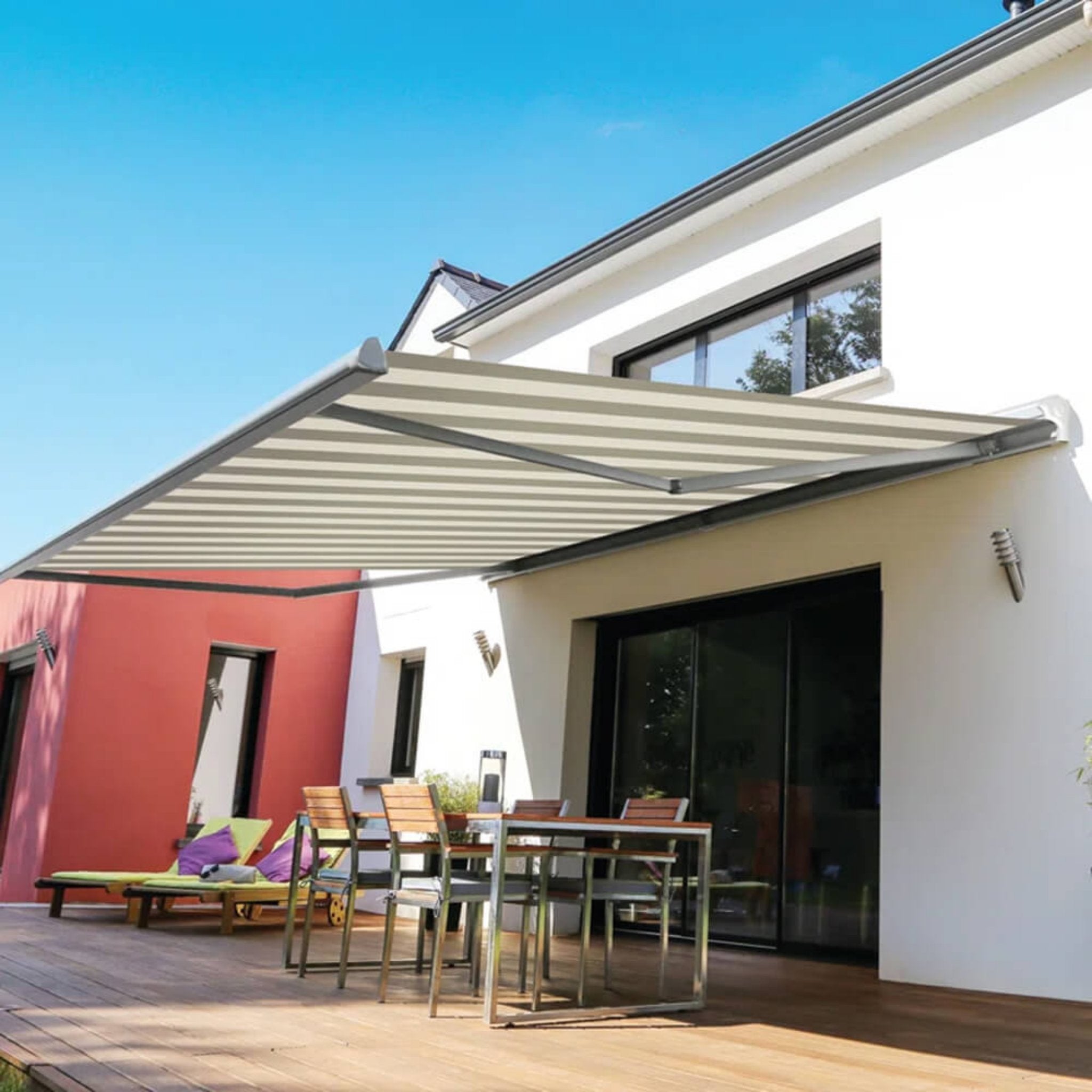 Advaning Luxury Series Fully Assembled Retractable Sun Shade Canopy Awning (SAK31549) - Energize Trek