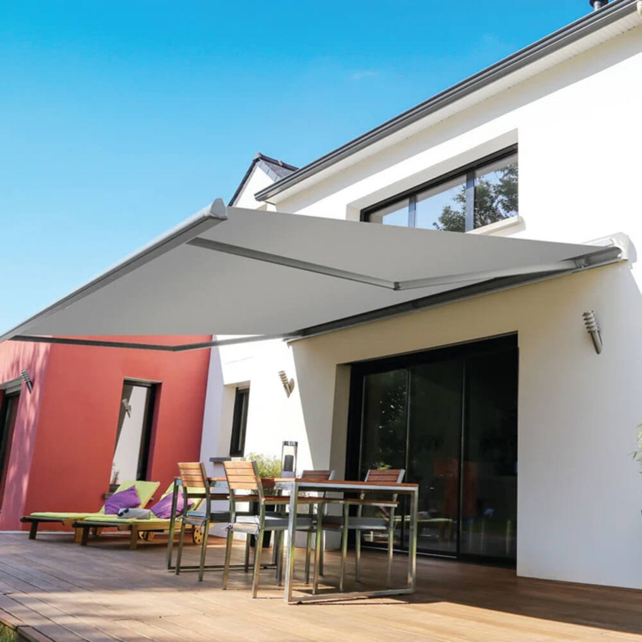 Advaning Luxury Series Fully Assembled Retractable Sun Shade Canopy Awning (SAK31549) - Energize Trek
