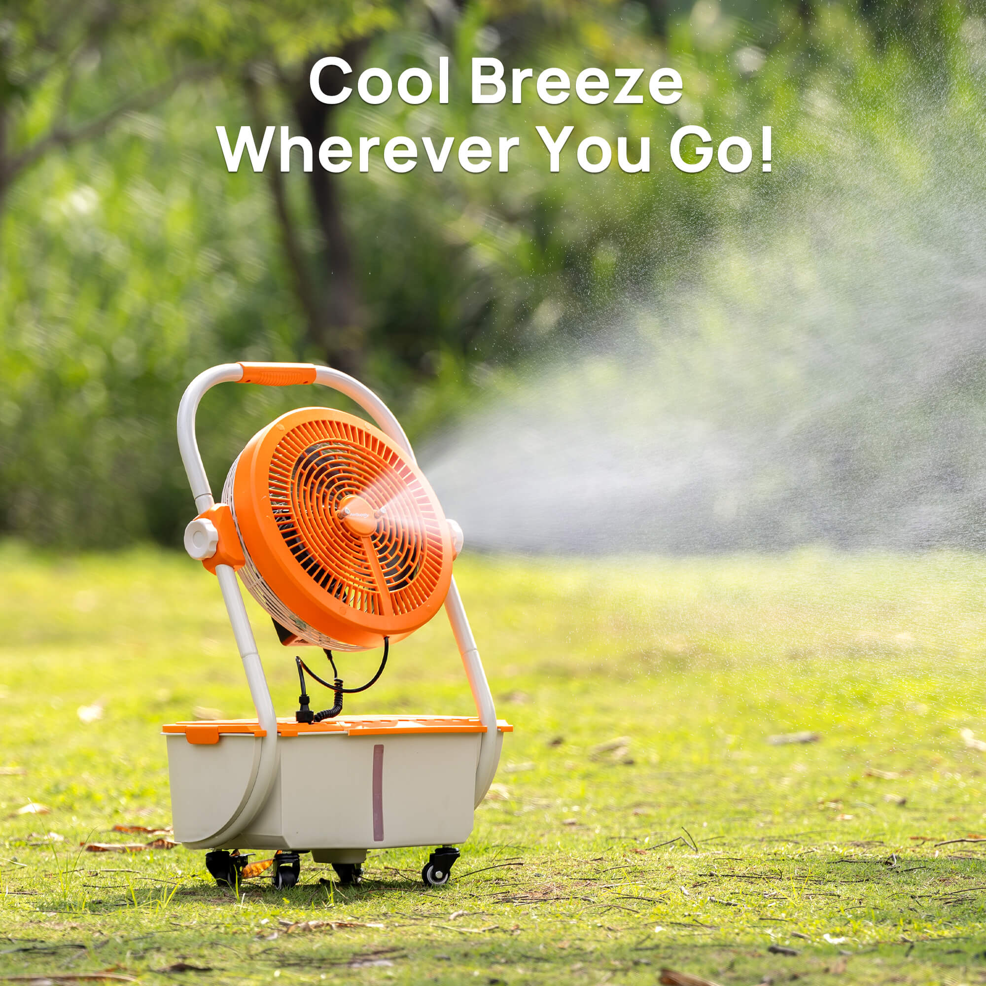 AirSupply MS12 Portable Mist Fan, 11L Tank & Up to 50H Runtime - Energize Trek