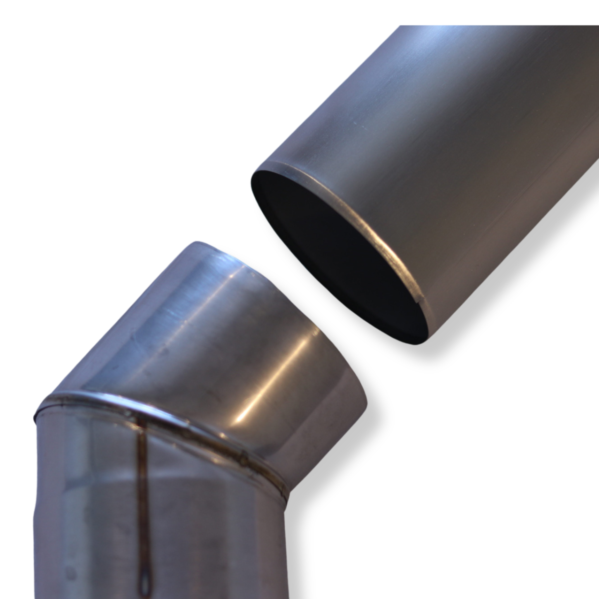 Angled Stove Chimney Pipe - 45 Degree Angle - 3.5” - Energize Trek