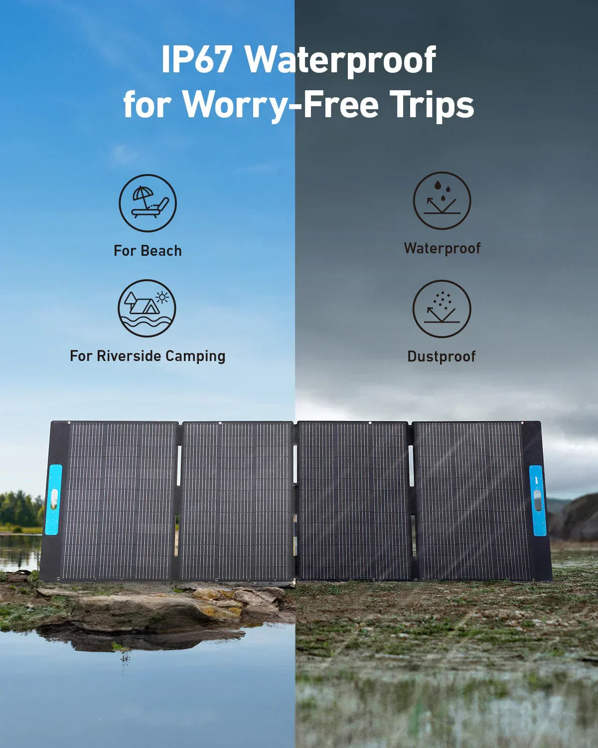 Anker SOLIX F3800 + Expansion Battery + 400W Portable Solar Panel - Energize Trek