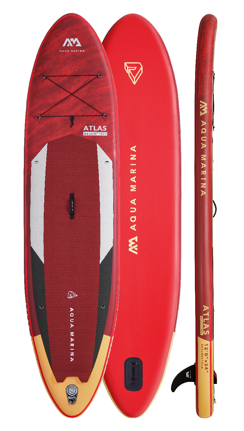 Aqua Marina ATLAS 12'0" Inflatable Paddle Board All-Around Advanced SUP - Energize Trek