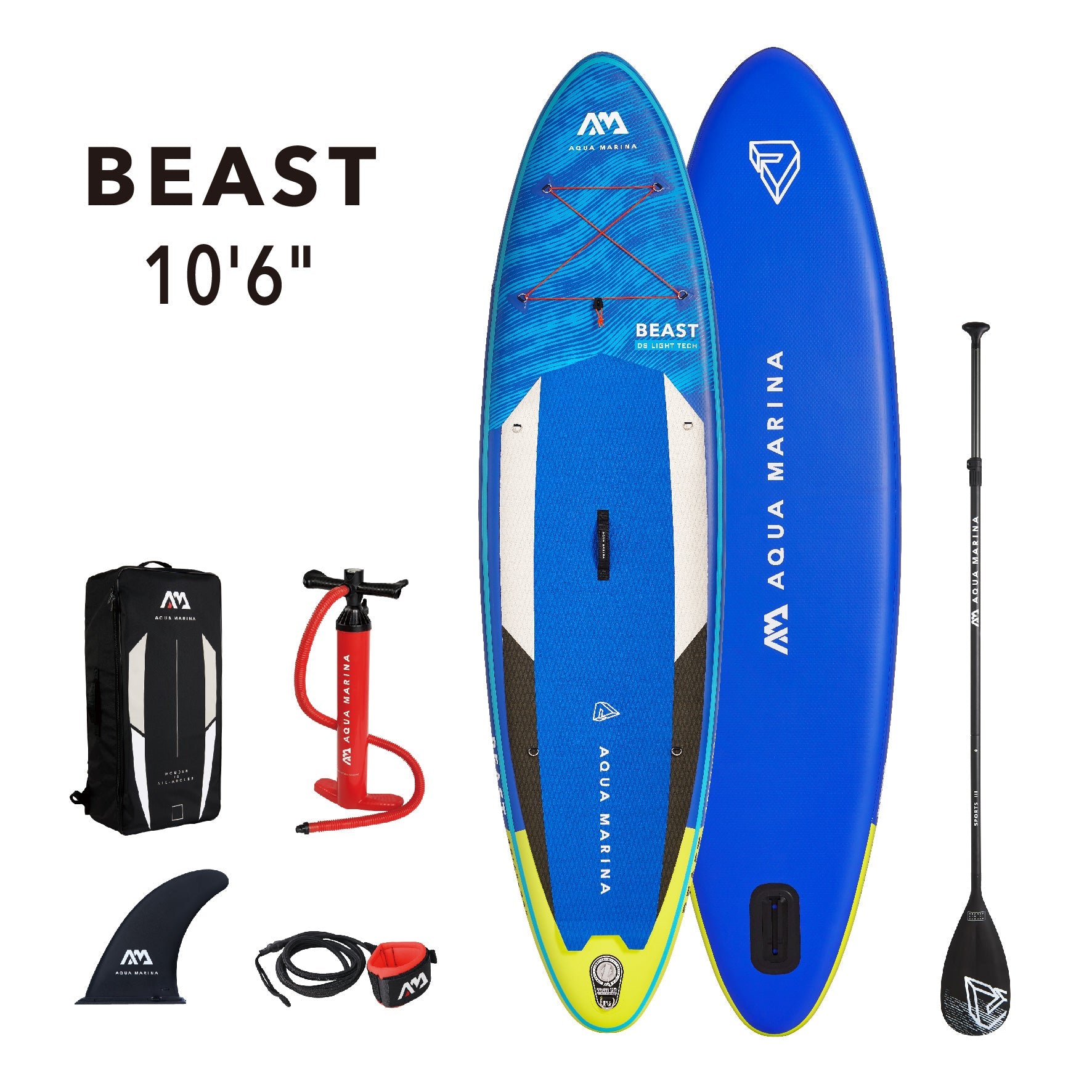 Aqua Marina BEAST 10'6" Inflatable Paddle Board All-Around Advanced SUP - Energize Trek