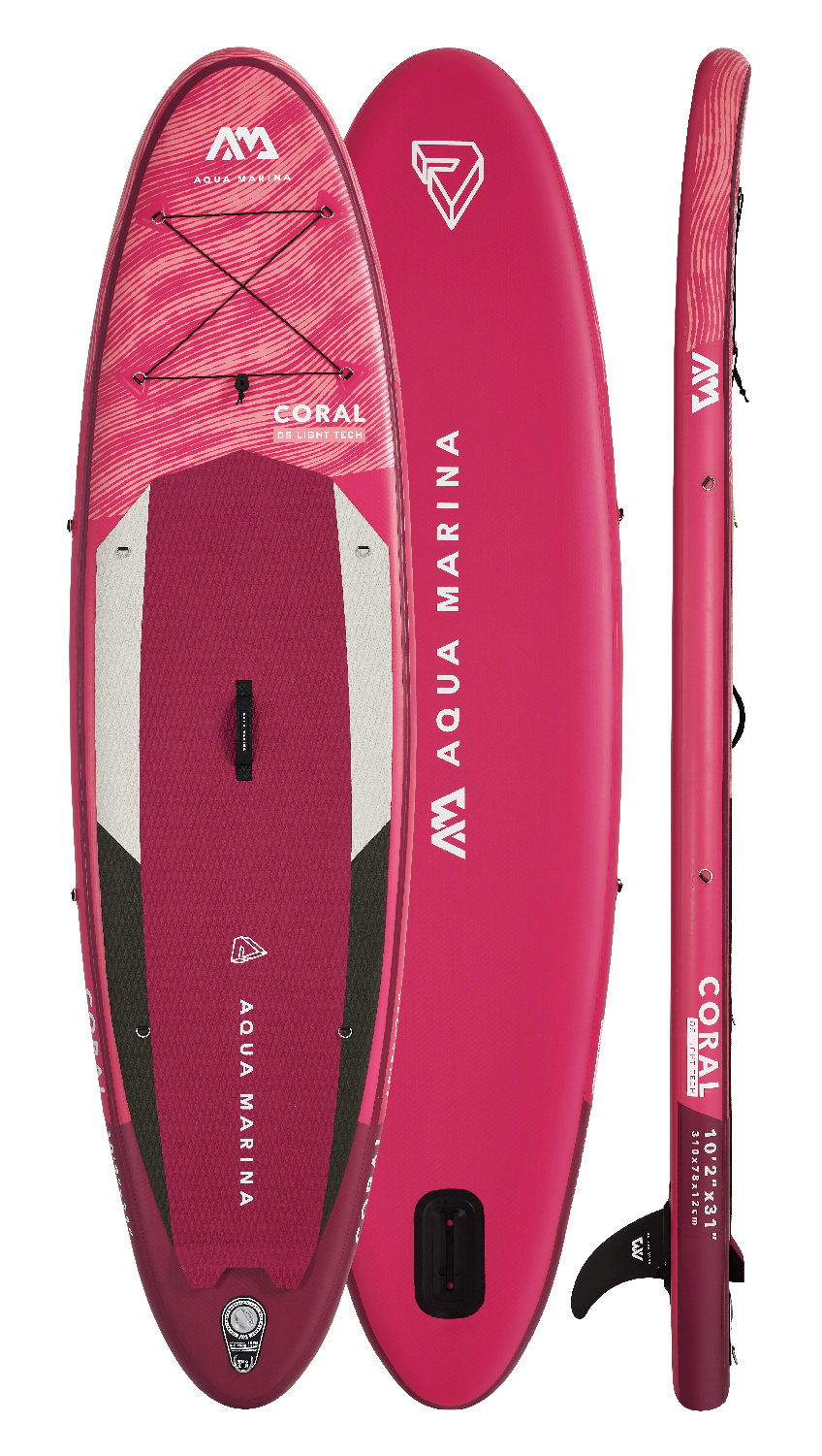 Aqua Marina CORAL 10'2" Inflatable Paddle Board All-Around Advanced SUP - Energize Trek