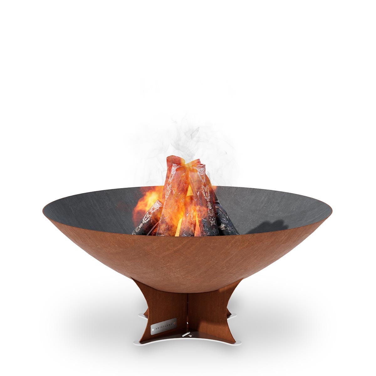 Arteflame Classic 40″ — Fire Pit (CORTEN Bowl; Short Round / Short Euro / Built-In No Base) - Energize Trek