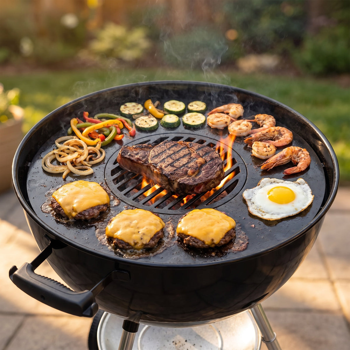 Arteflame Two-Piece Flat-Top Kit — Fits Weber® Kettle Grills - Energize Trek