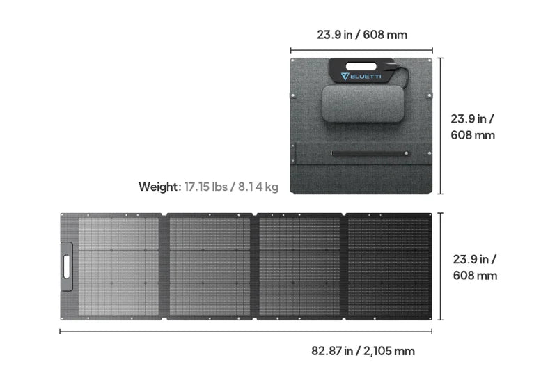 BLUETTI 200W Solar Portable Solar Panel - Energize Trek