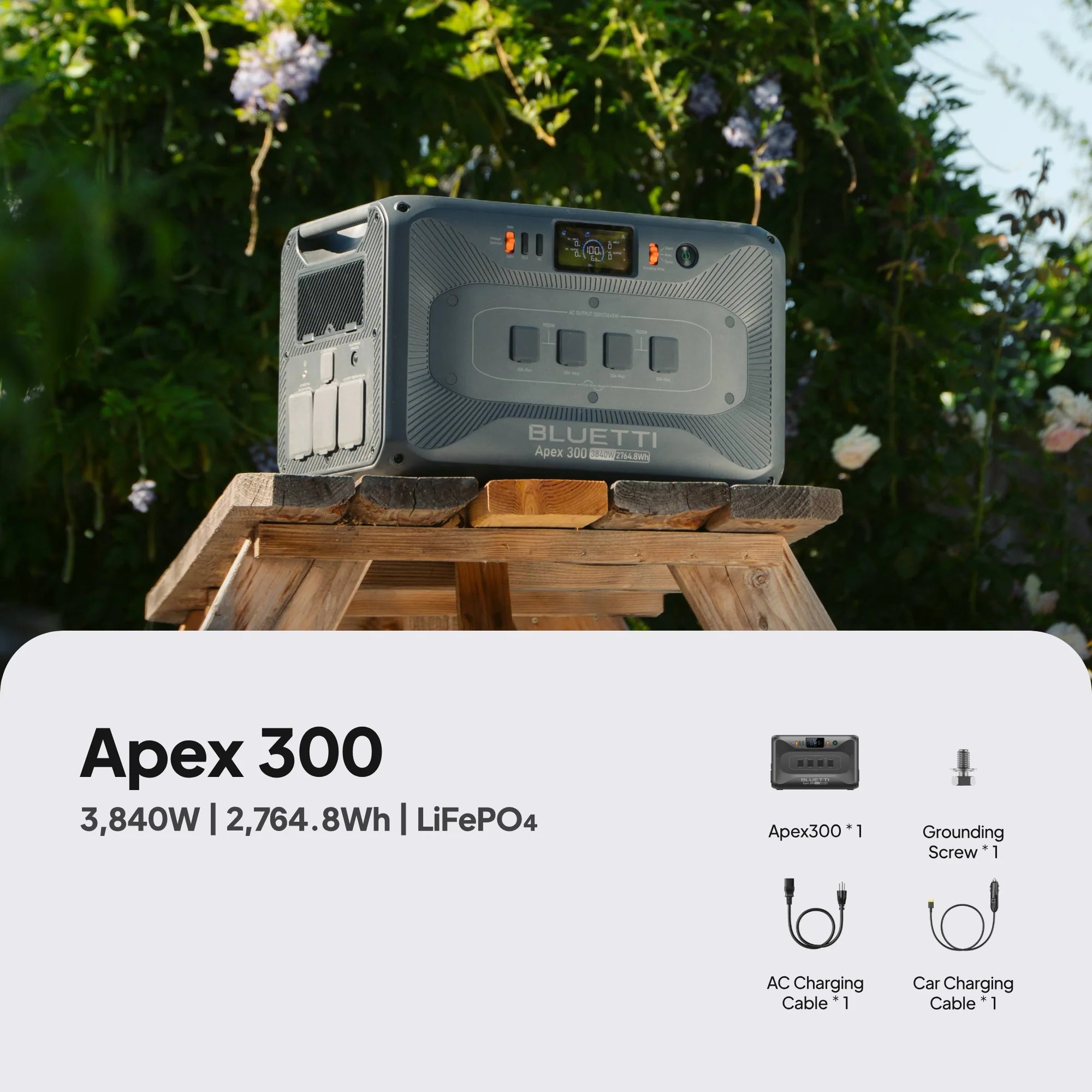 BLUETTI Apex 300 Versatile Power Station - Energize Trek