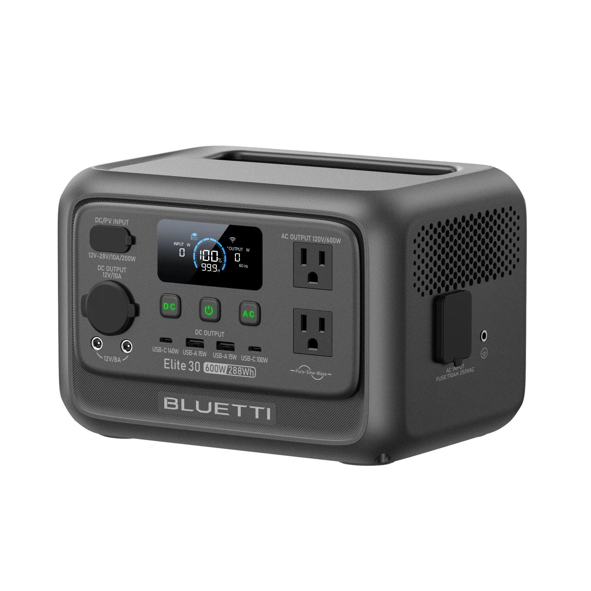 BLUETTI Elite 30 V2 | 288Wh 600W Portable Power Station - Energize Trek
