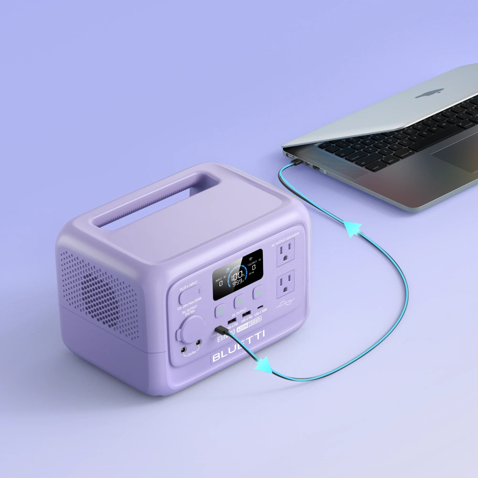 BLUETTI Elite 30 V2 | 288Wh 600W Portable Power Station - Energize Trek