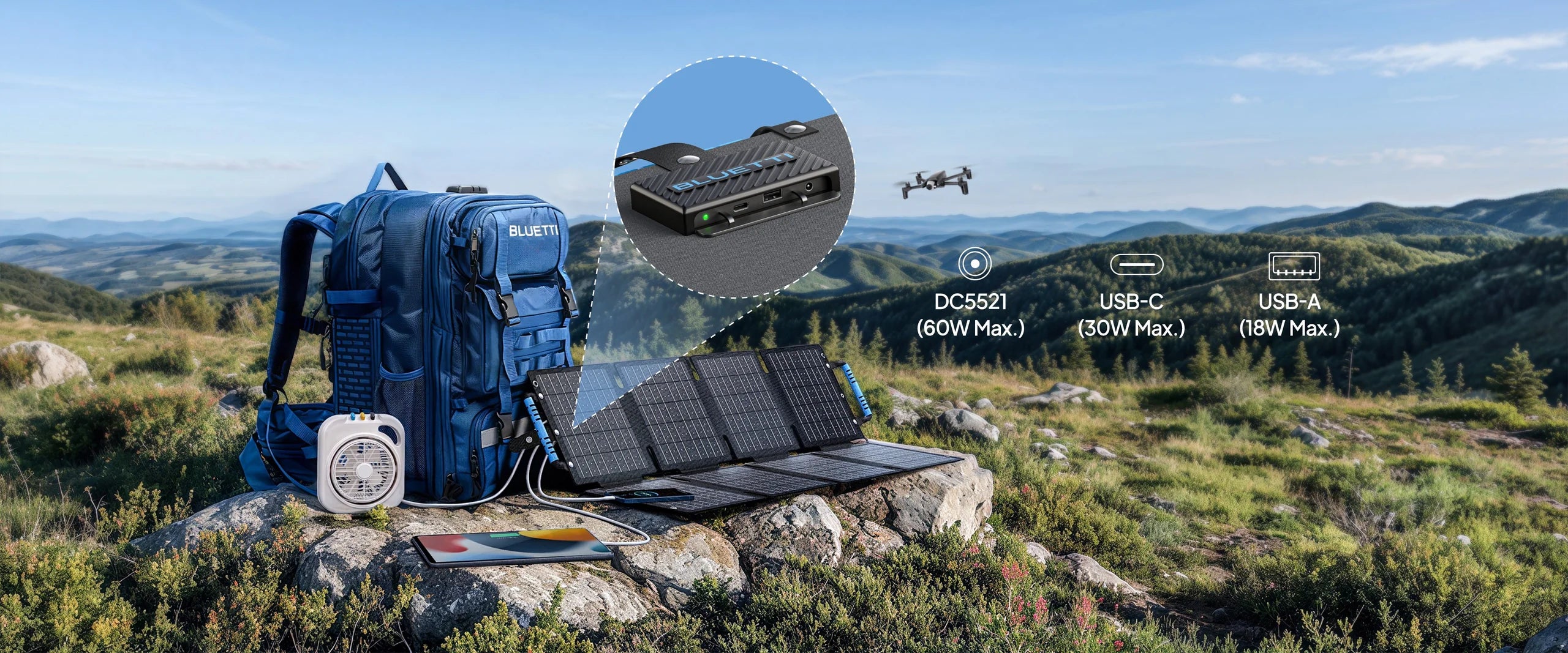 BLUETTI SORA 60 Solar Panel | 60W - Energize Trek