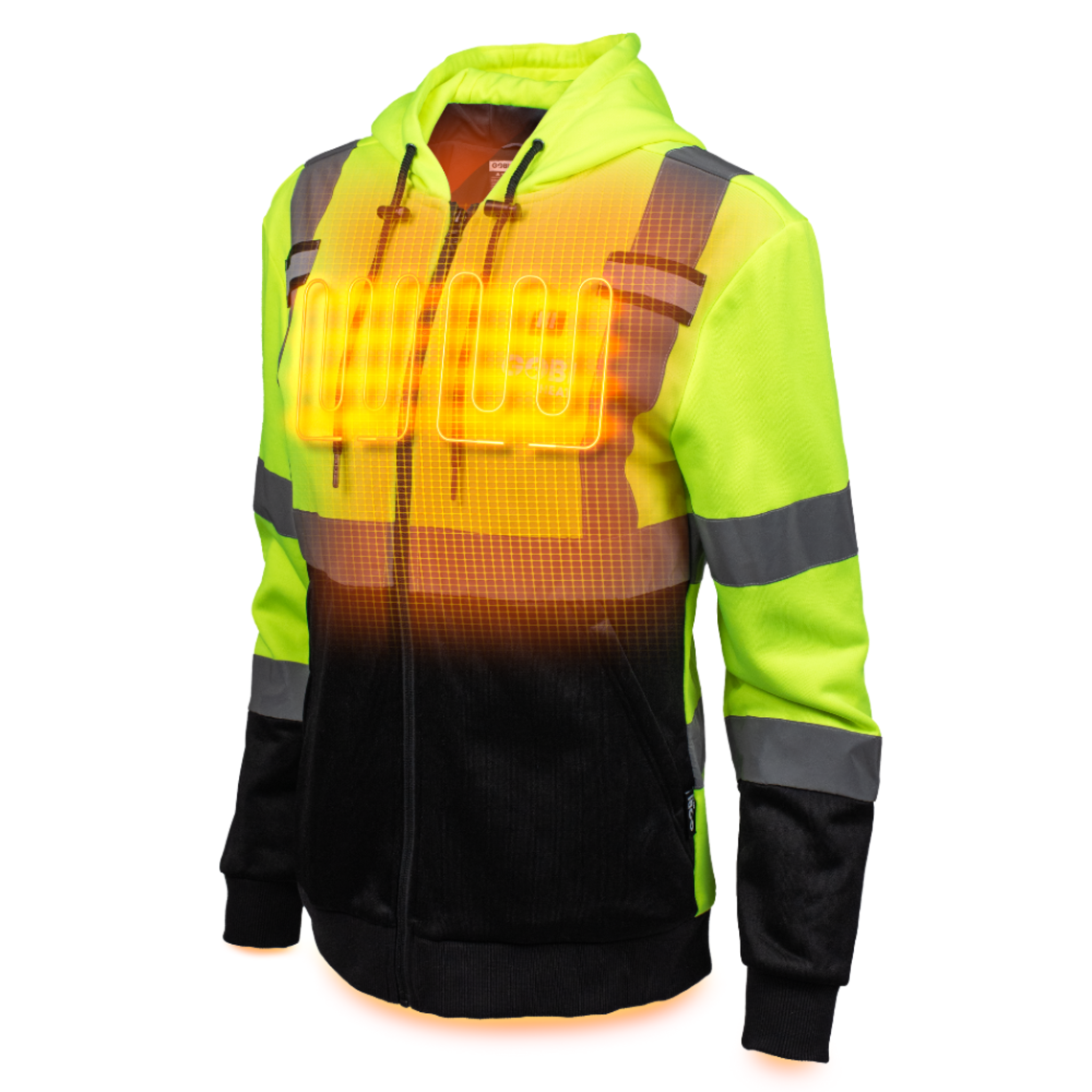 Beam Women's Workwear Heated High-Vis Hoodie - Energize Trek