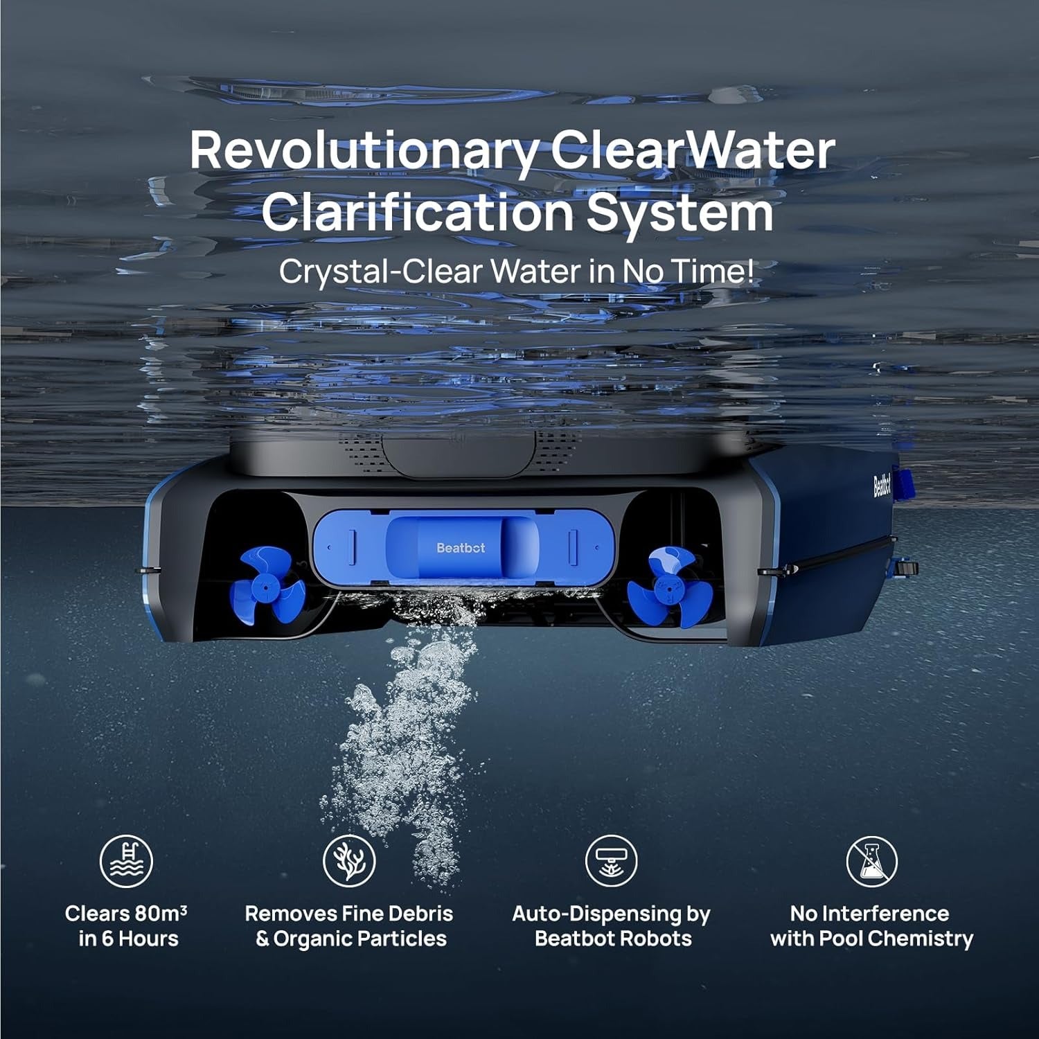 Beatbot AquaSense® 2 Robotic Pool Cleaner + iSkim® Ultra Robotic Pool Skimmer - Energize Trek