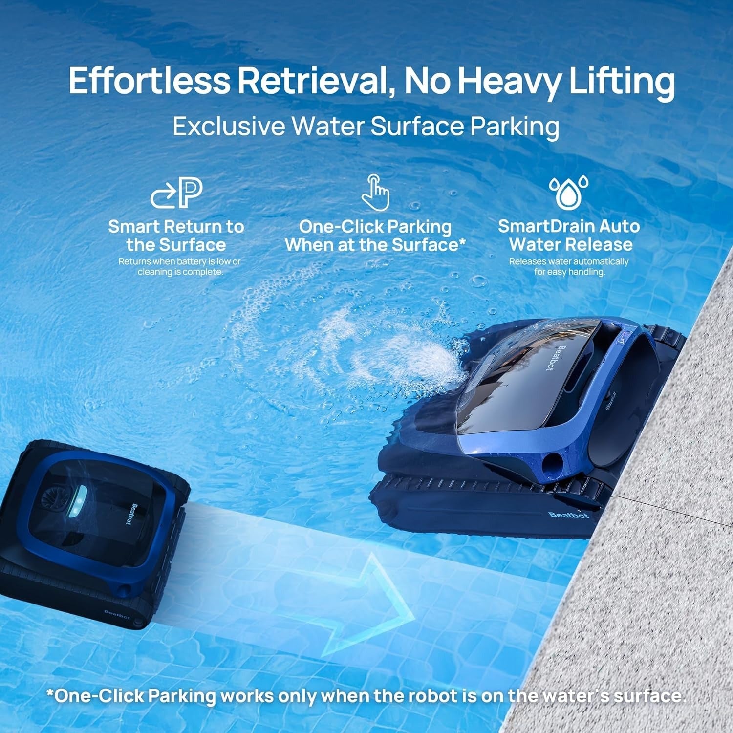 Beatbot AquaSense 2 Robotic Pool Cleaner + iSkim Ultra Robotic Pool Skimmer - Energize Trek