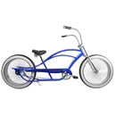 Micargi  26” Chopper Cruiser Bikes, Stretch Steel Frame, Single Speed KT Coaster Brake Triple Tree Fork, Handlebar Retro Hi-Rise-Type H: 330mm W: 750mm, Alloy Fat Polish Rim, Front 26"x3"x140H*13G Chrome Spokes, Rear 24... - Energize Trek