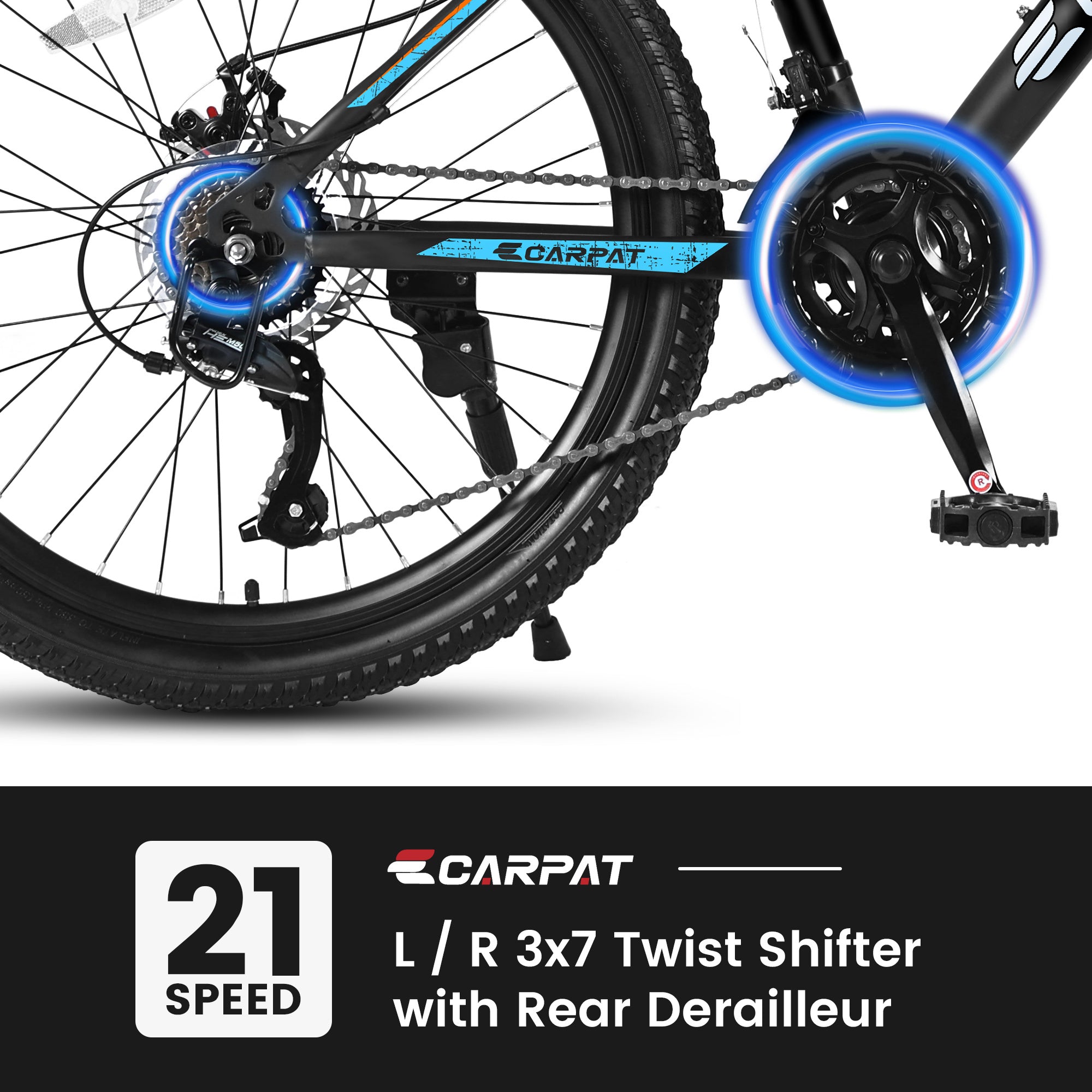 Bicycle S26102 BLACK-BLUE - Energize Trek