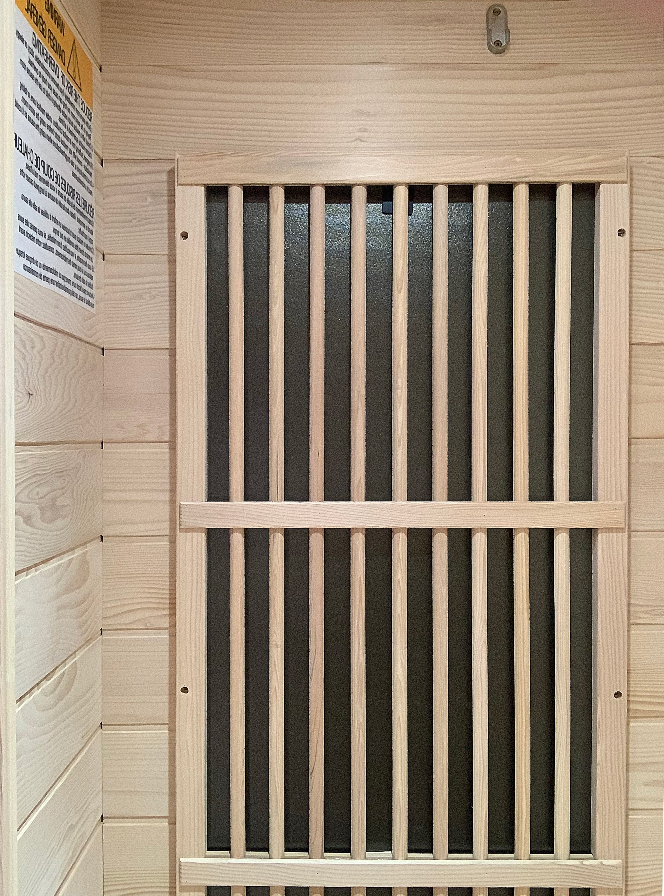 Blisspod | Vienna | Far Infrared Sauna | Canadian Hemlock Very Low EMF | 72.8"H x 35.4"W x 25.6"D | 1 Person - Energize Trek