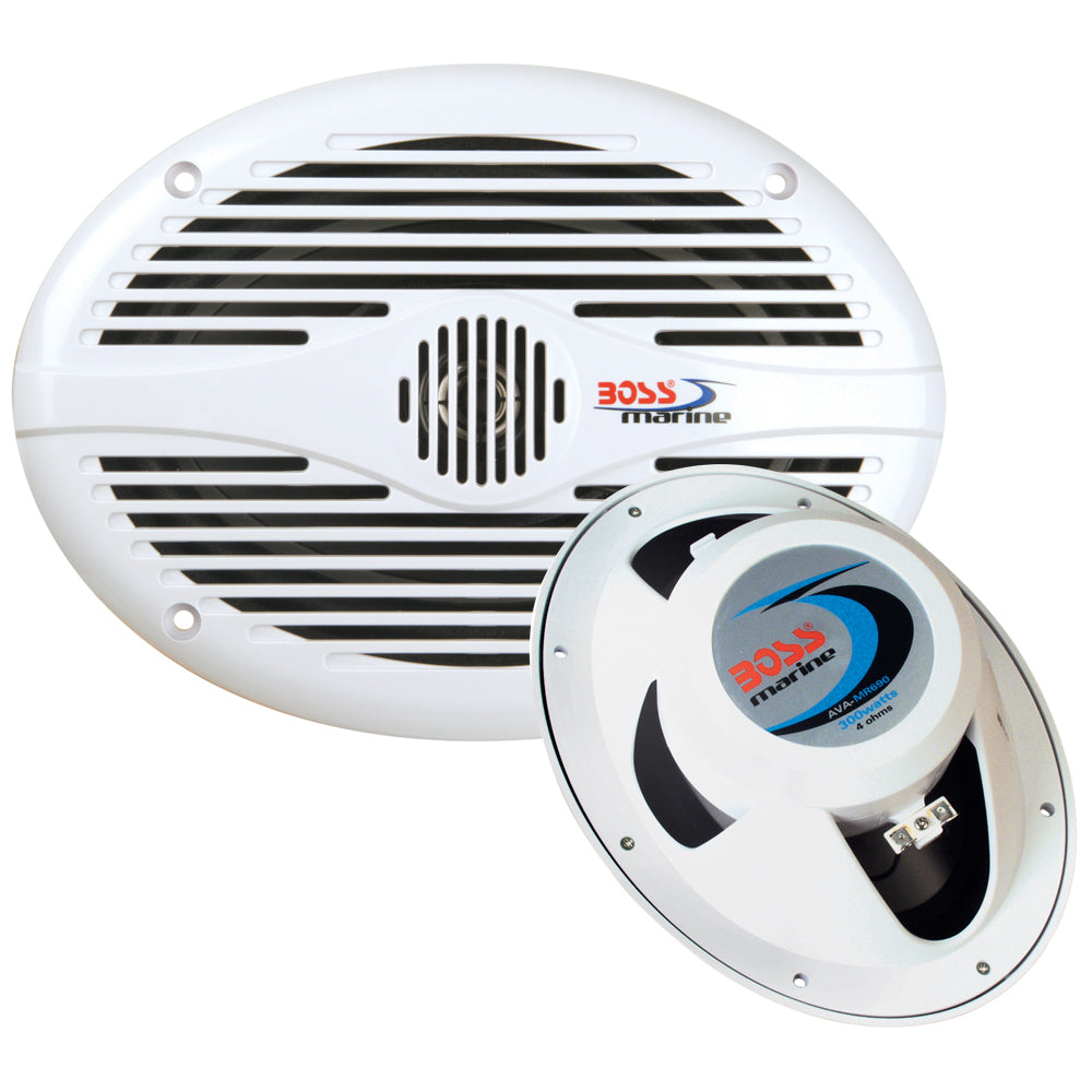 Boss Audio 6x 9 MR690 Oval Speakers  White  350W MR690