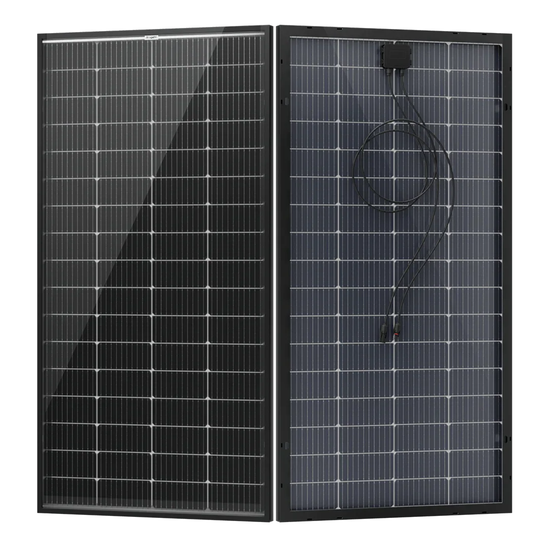 BougeRV 200 Watt Rigid Bifacial 10BB Mono Solar Panel - Energize Trek
