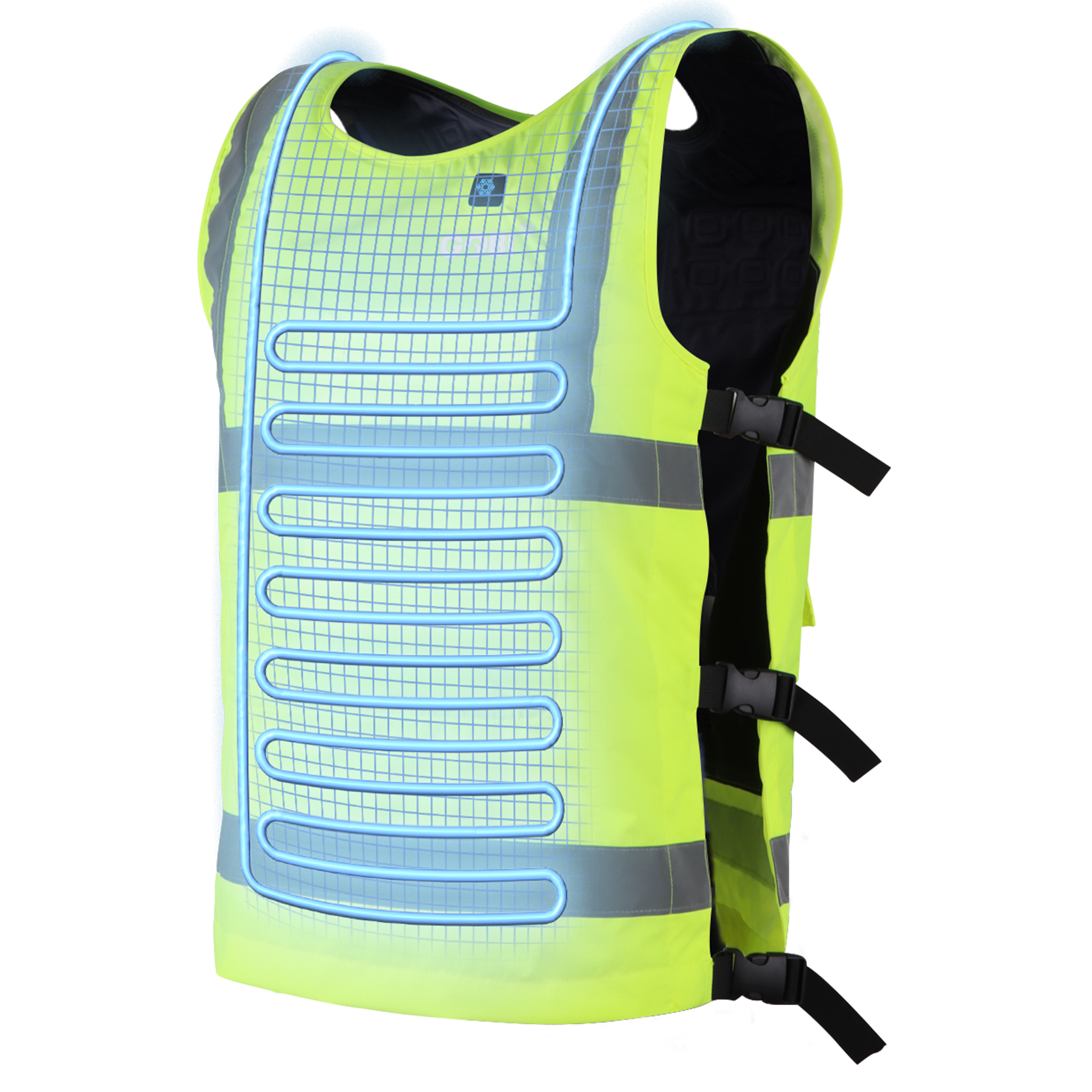 Breeze II Unisex High-Vis Cooling Vest - Energize Trek