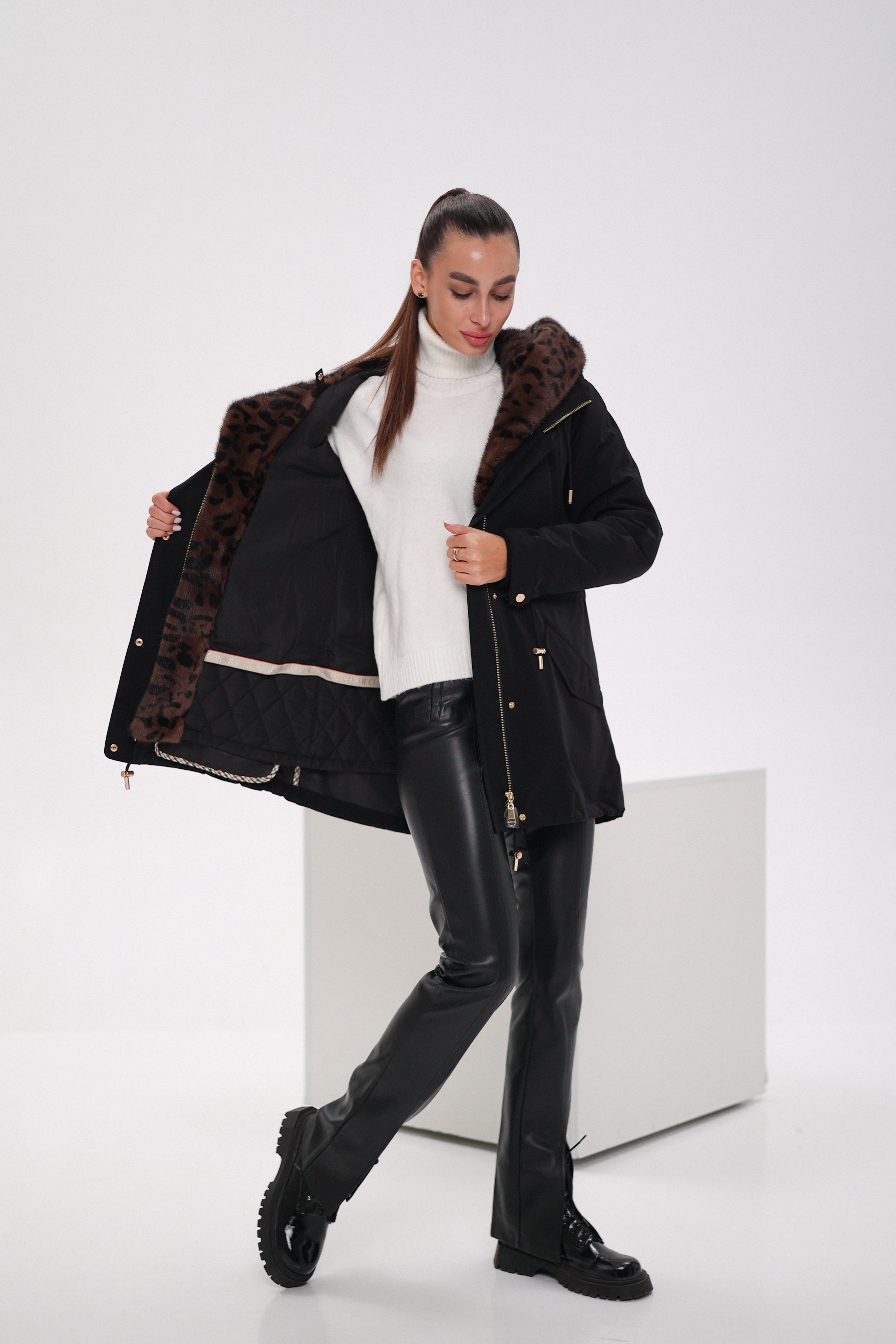 Genuine Scandinavian Mink Fur Parka with Rabbit Fur Insulation - Energize Trek