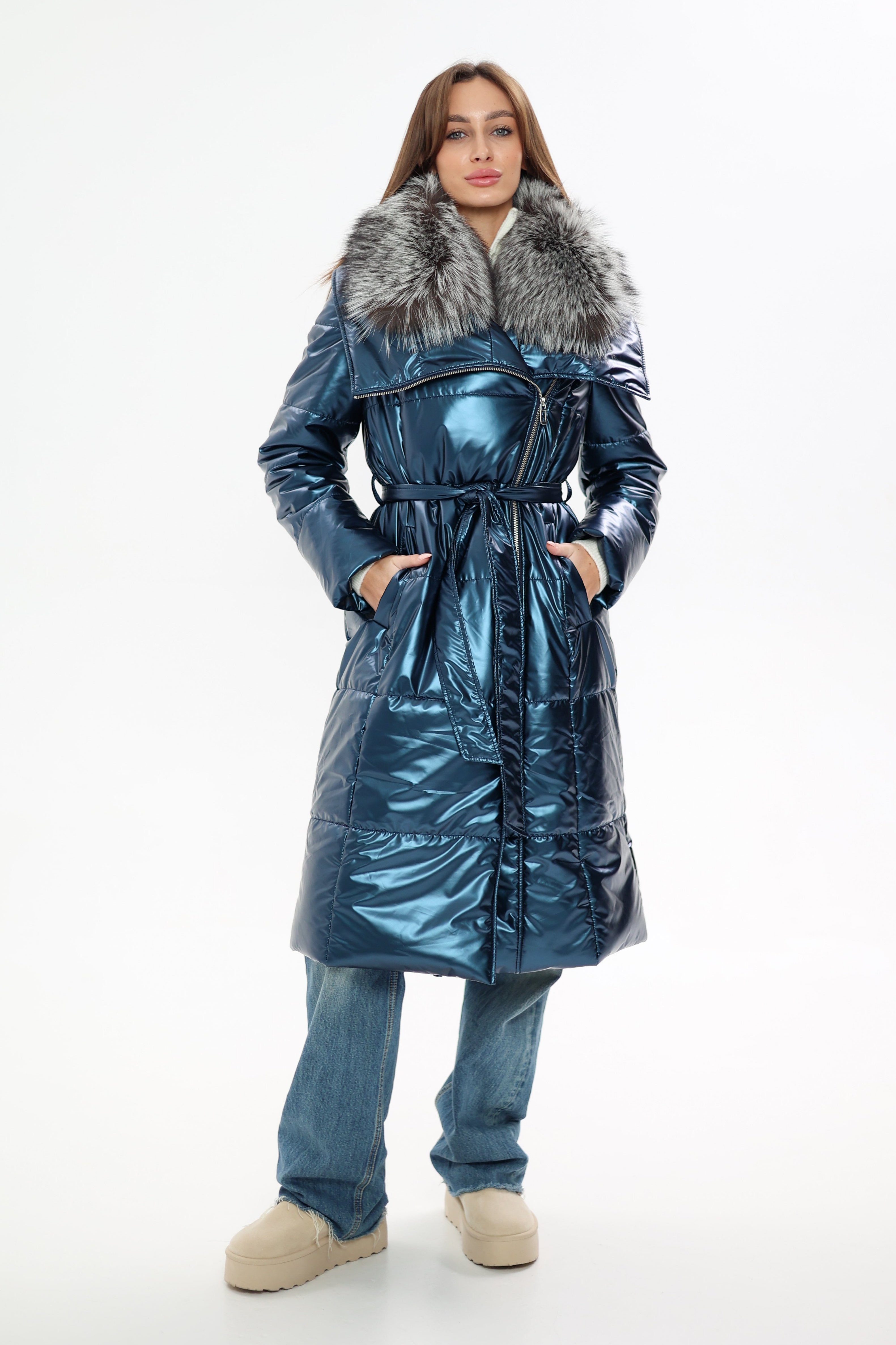 Genuine Silver Fox Fur Freudenberg Comfortemp® Coat - Energize Trek