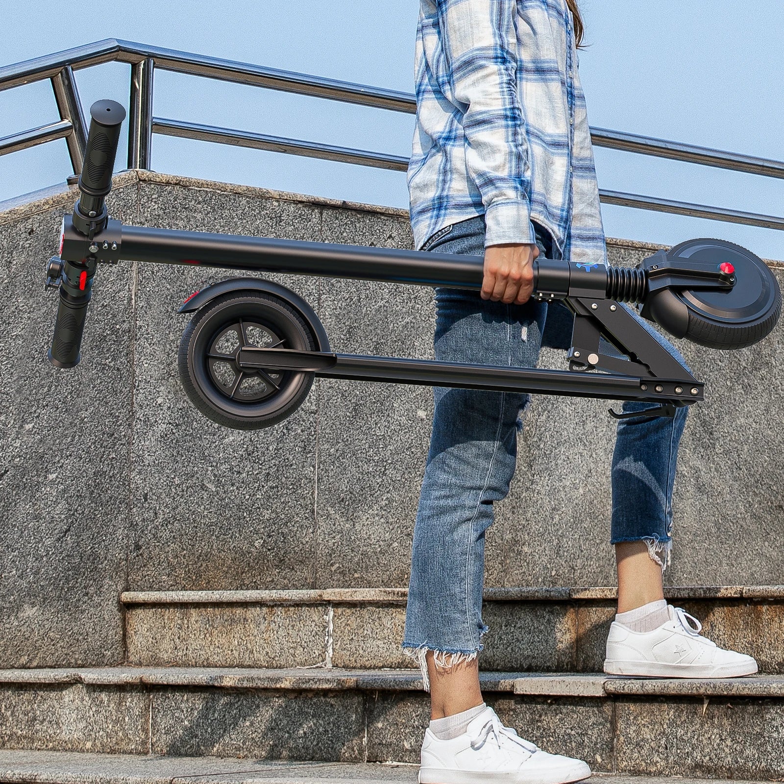 COROMA Electric Scooter for Women - Foldable, 40-60km Range - Energize Trek