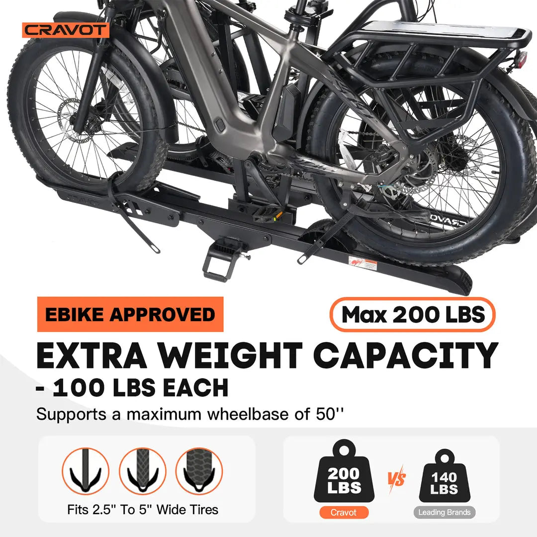 CRAVOT CyberRack E2 Plus Hitch Bike Rack - Energize Trek